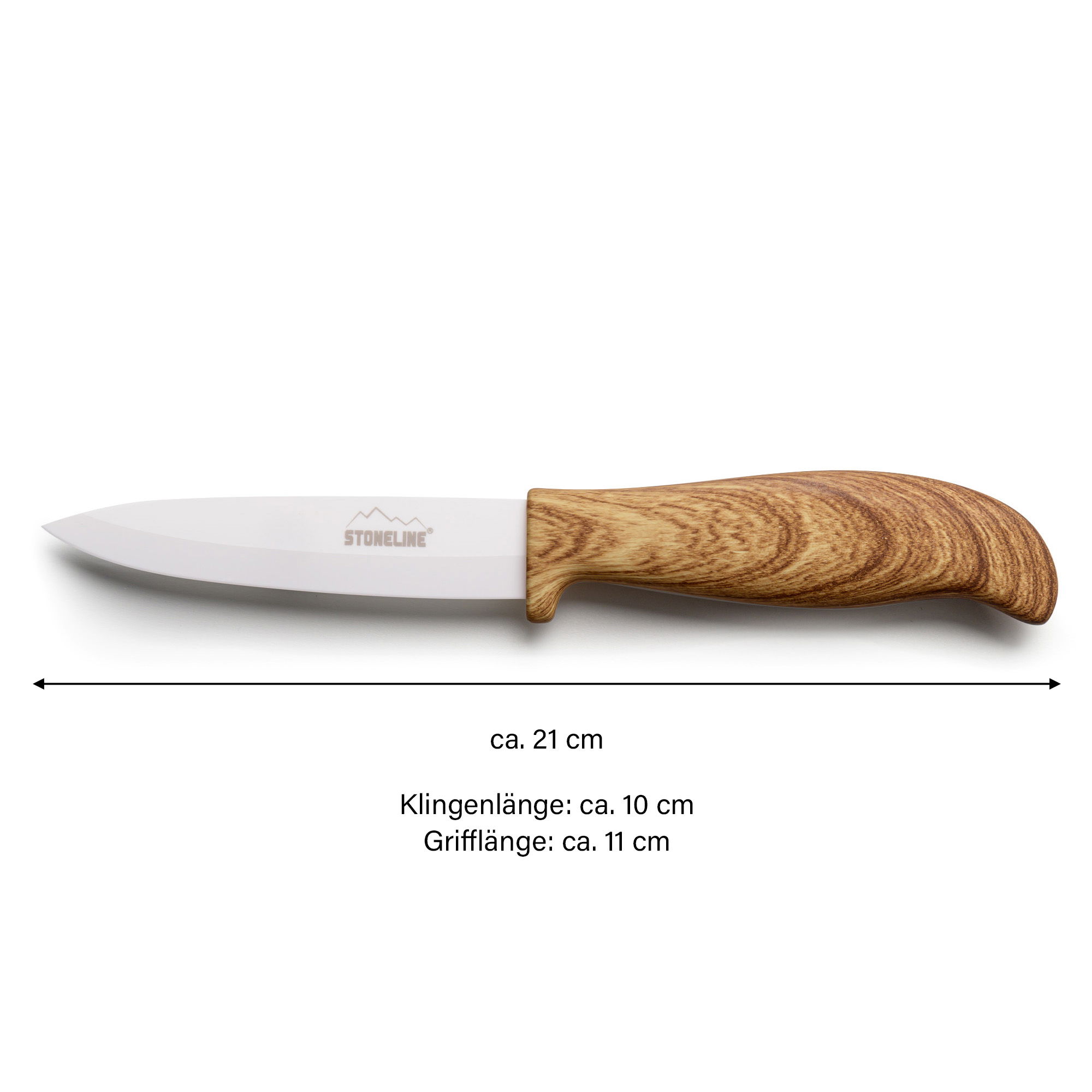 STONELINE® Coltello Universale in CERAMICA 21 cm, Coprilama | Back to Nature