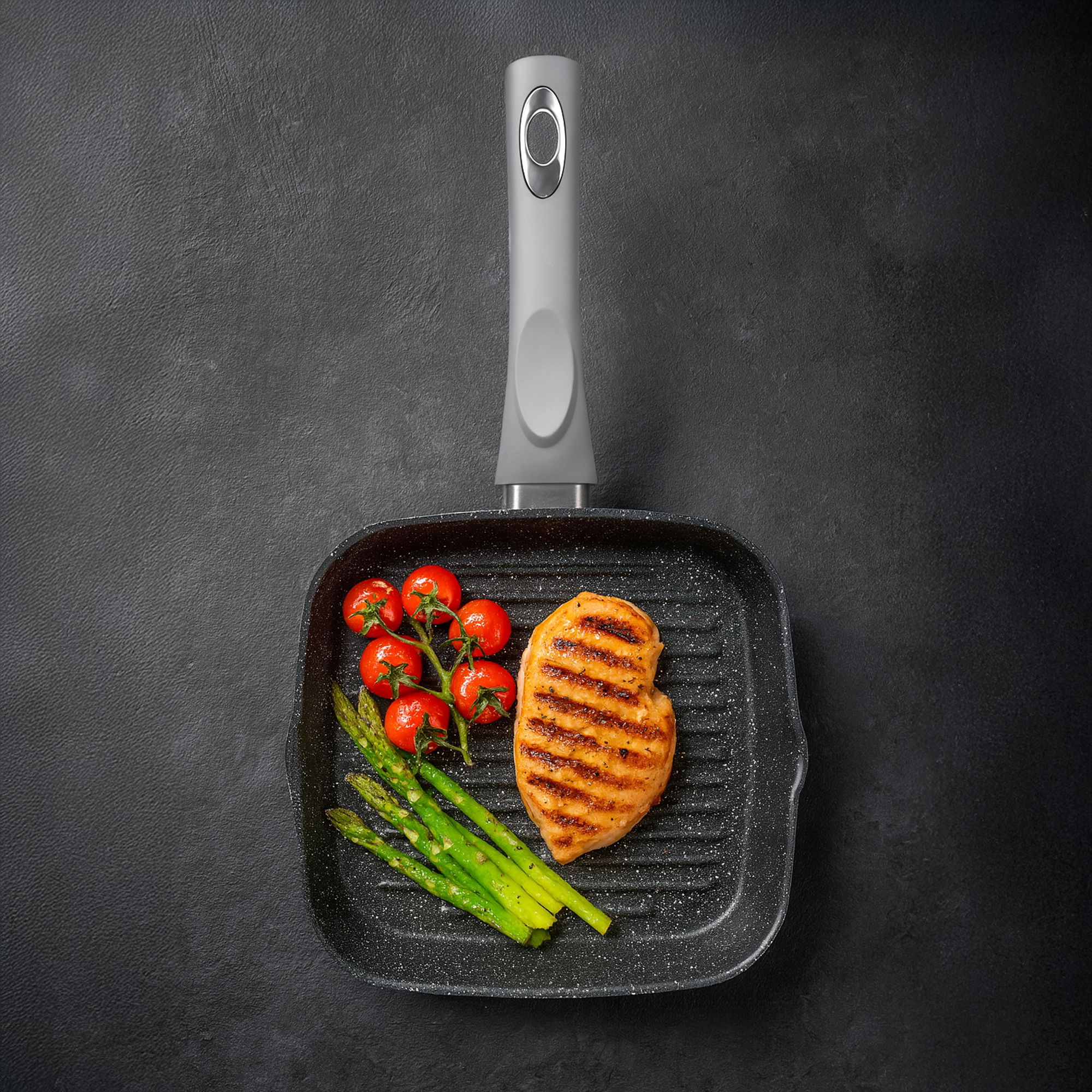 BBQ Griddle Pan 16 cm | without Lid - Grey