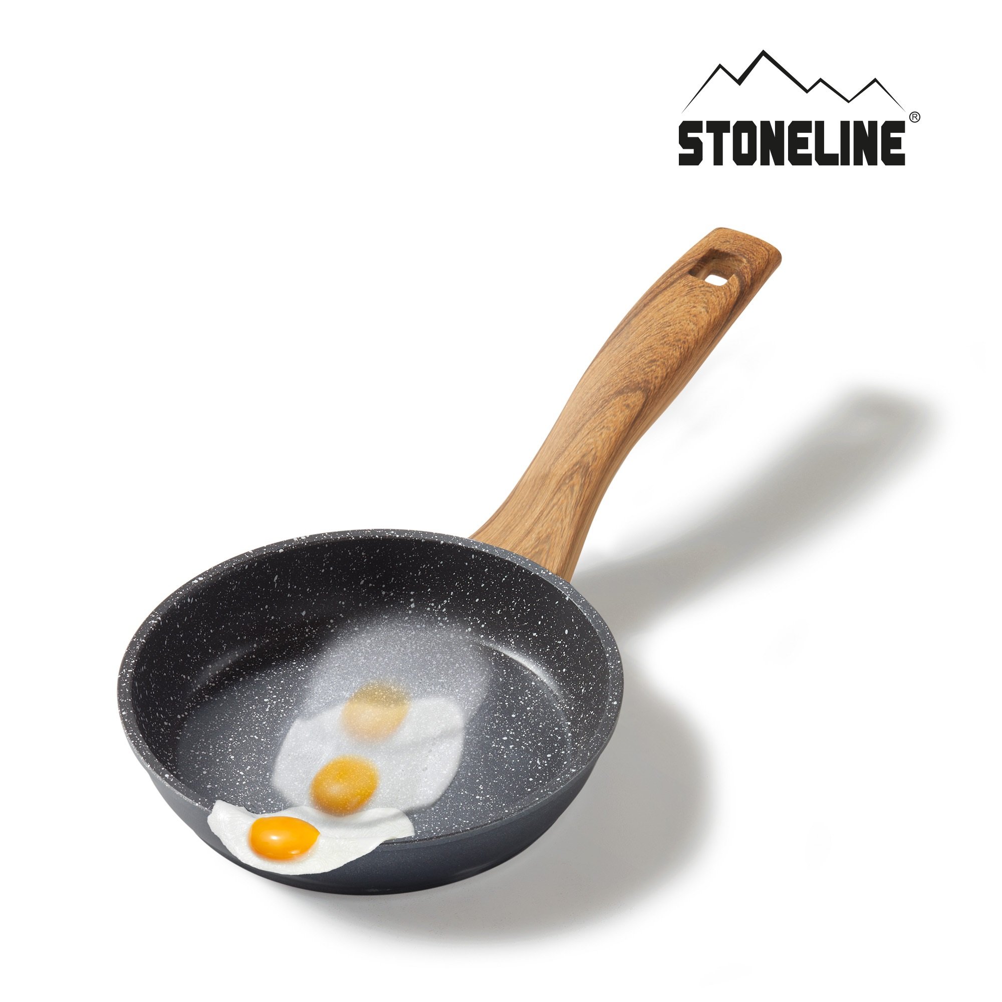 STONELINE® Back to Nature sartén 16 cm, sartén antiadherente para tortillas, apta para inducción