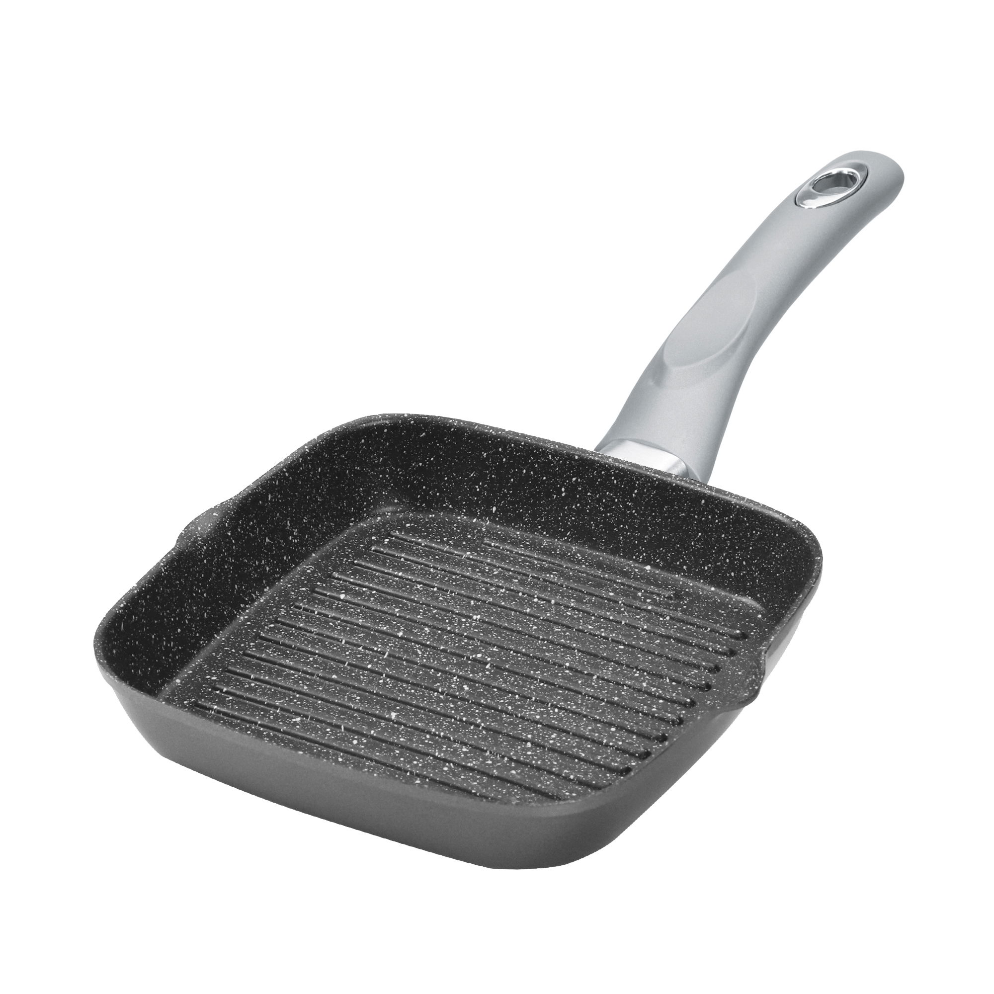 STONELINE® BBQ Griddle Pan 16 cm, 2 Spouts, Non-Stick Pan | GOURMUNDO