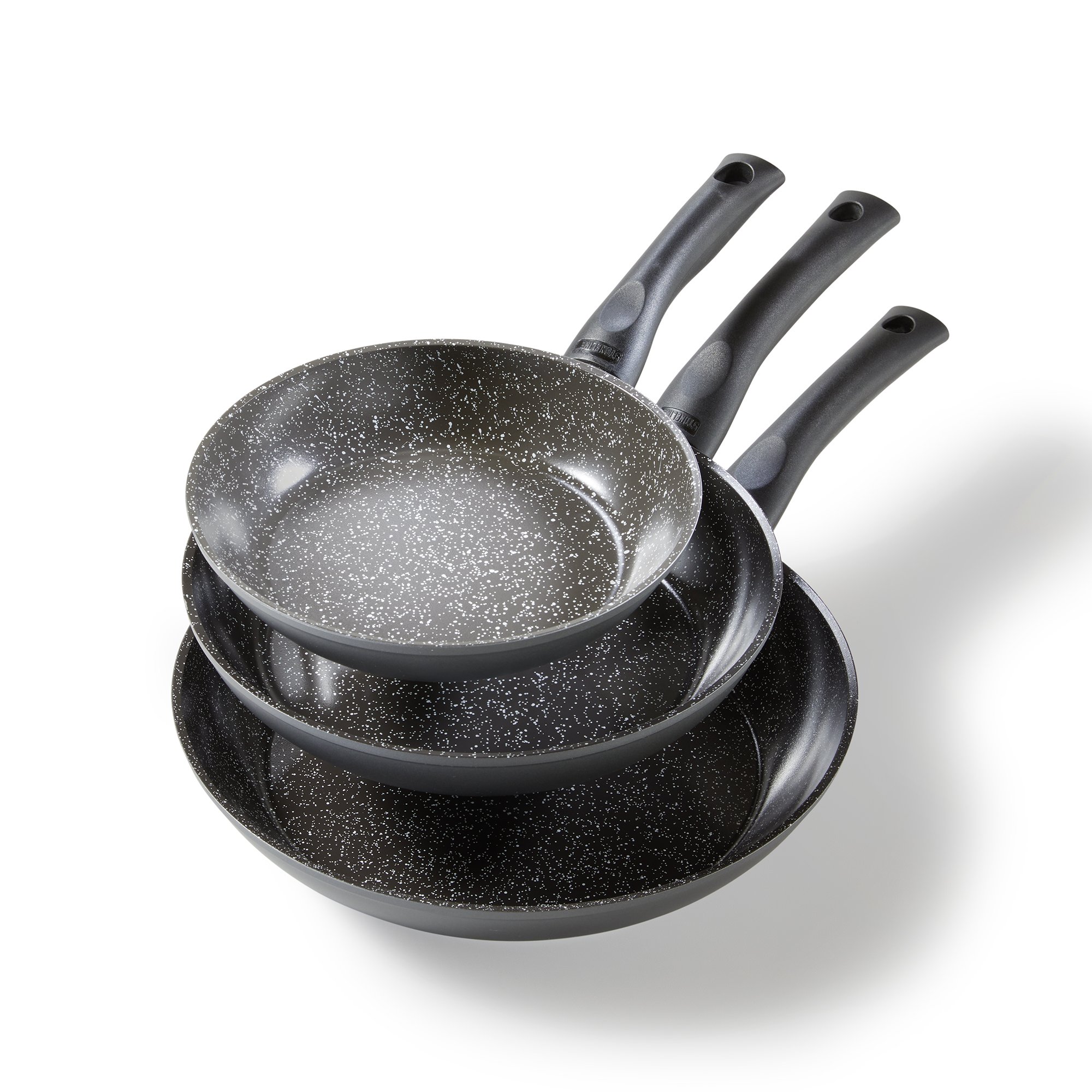 STONELINE® Set de 3 poêles à frire en céramique 20/24/28 cm, Antiadhésive | CERAMIC