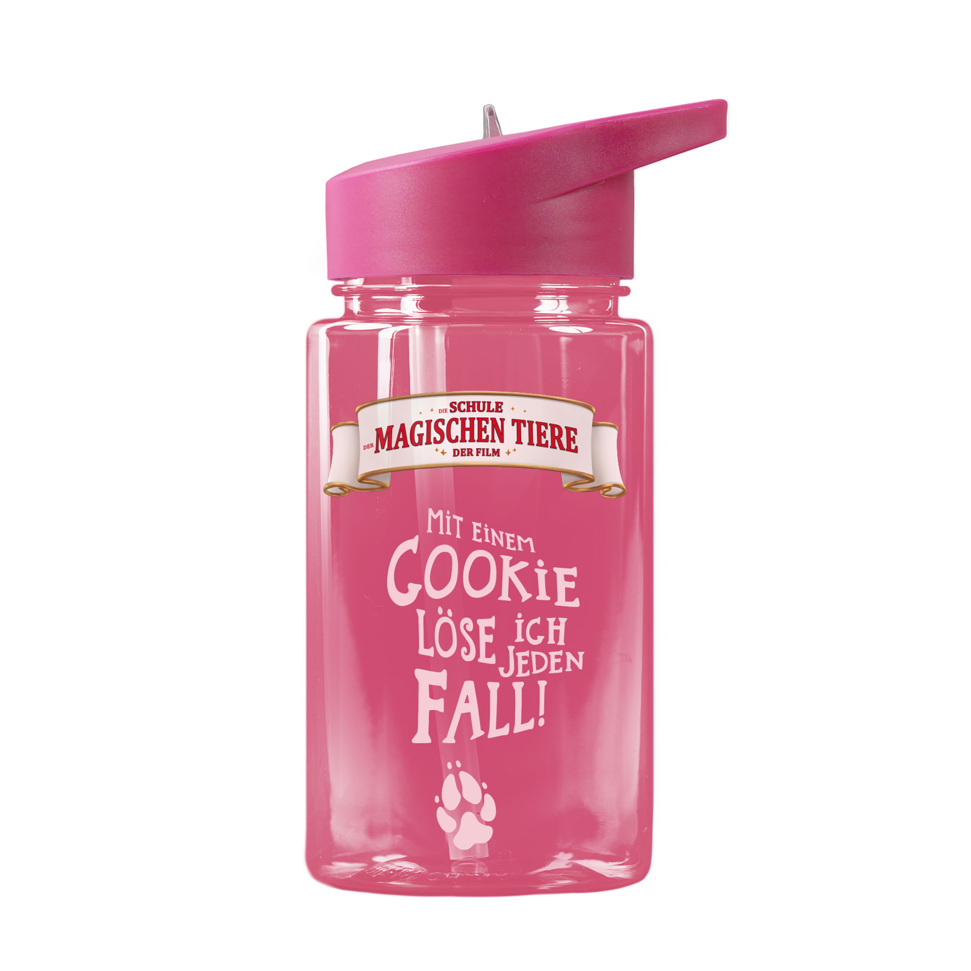 AWAVE® The School of Magical Animals Water Bottle 400 ml rPET | Berry Red, Rabbat