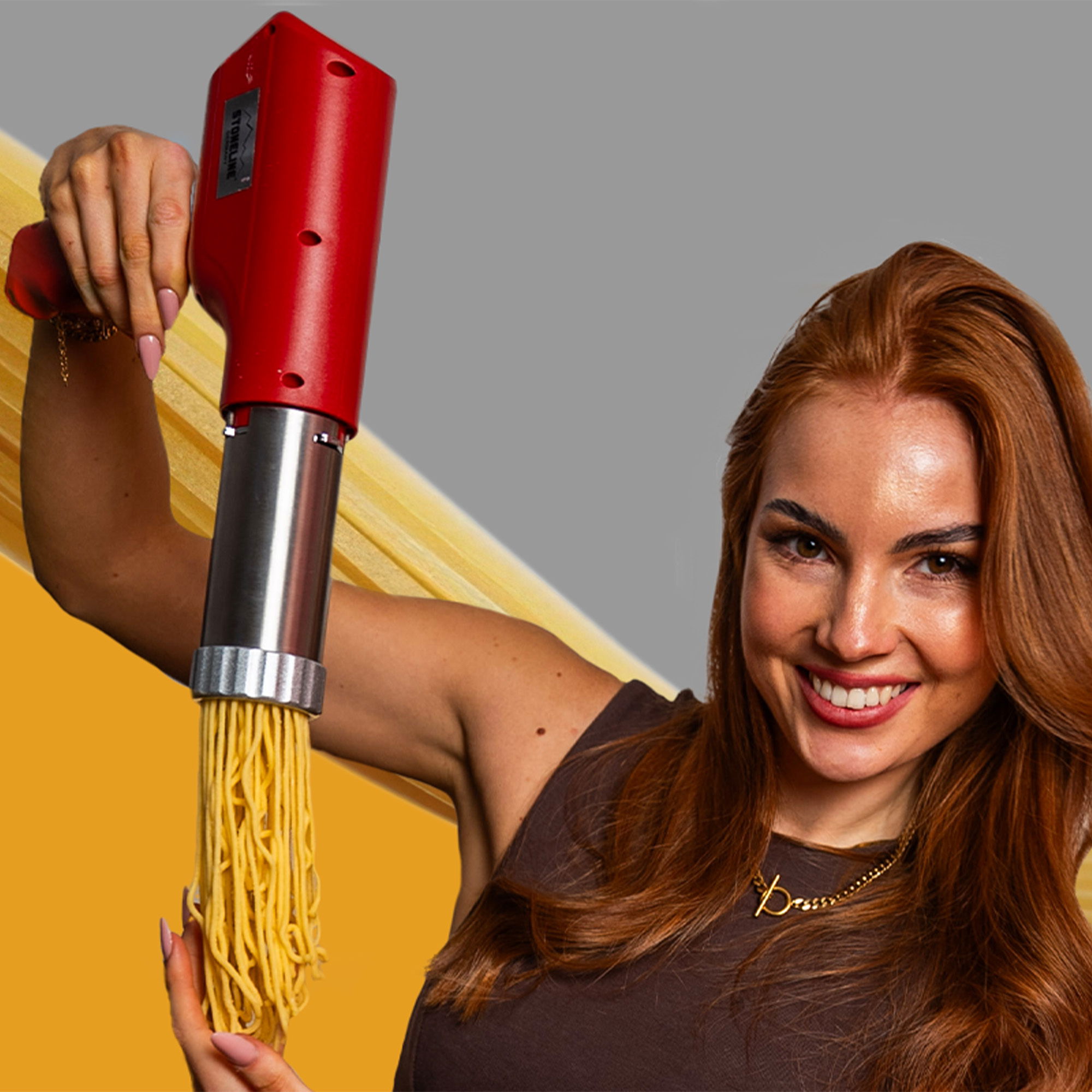 Elektrischer Pasta Maker | Rot