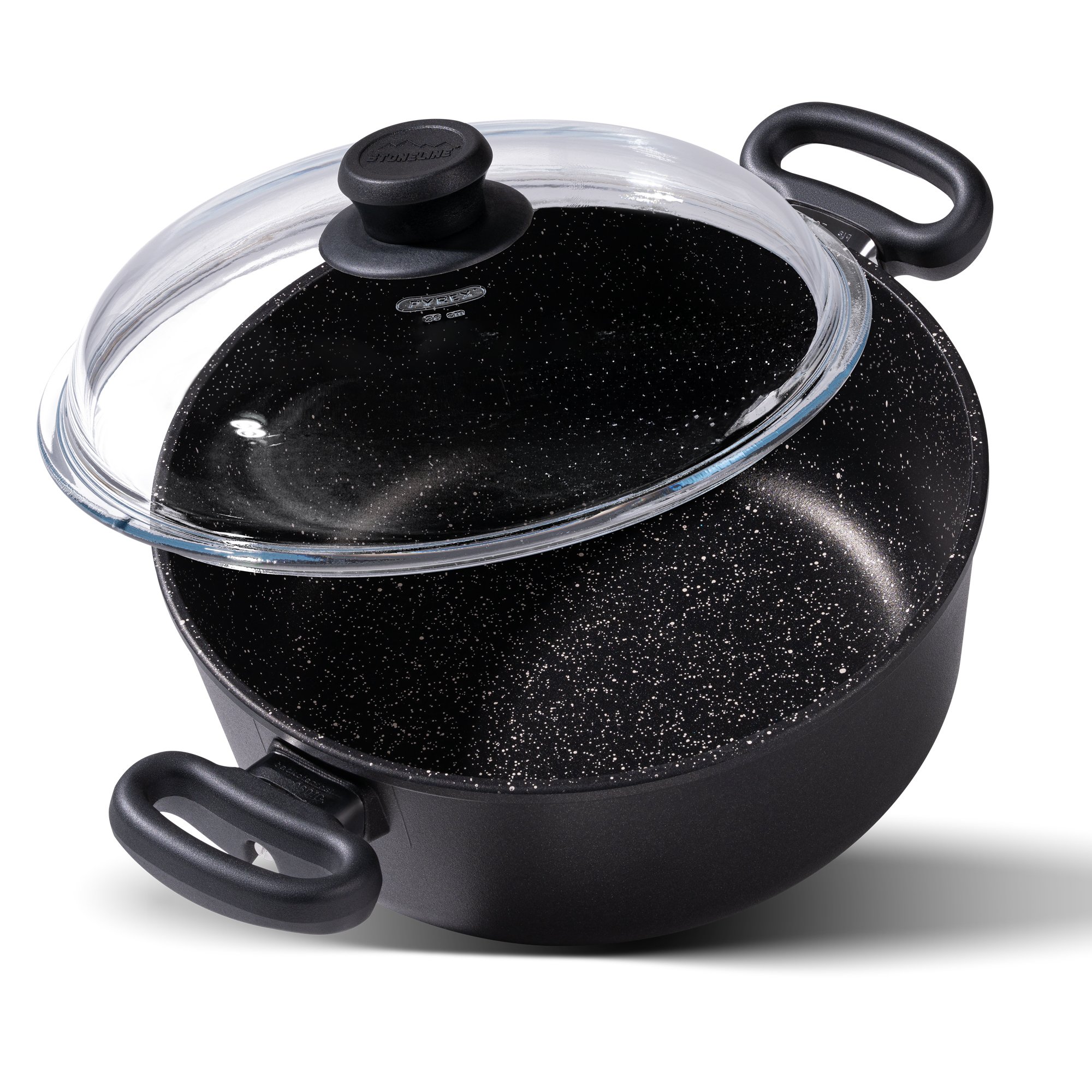 STONELINE® Cooking Pot 24 cm, with Lid, Cast Non-Stick Pot | Made in Germany