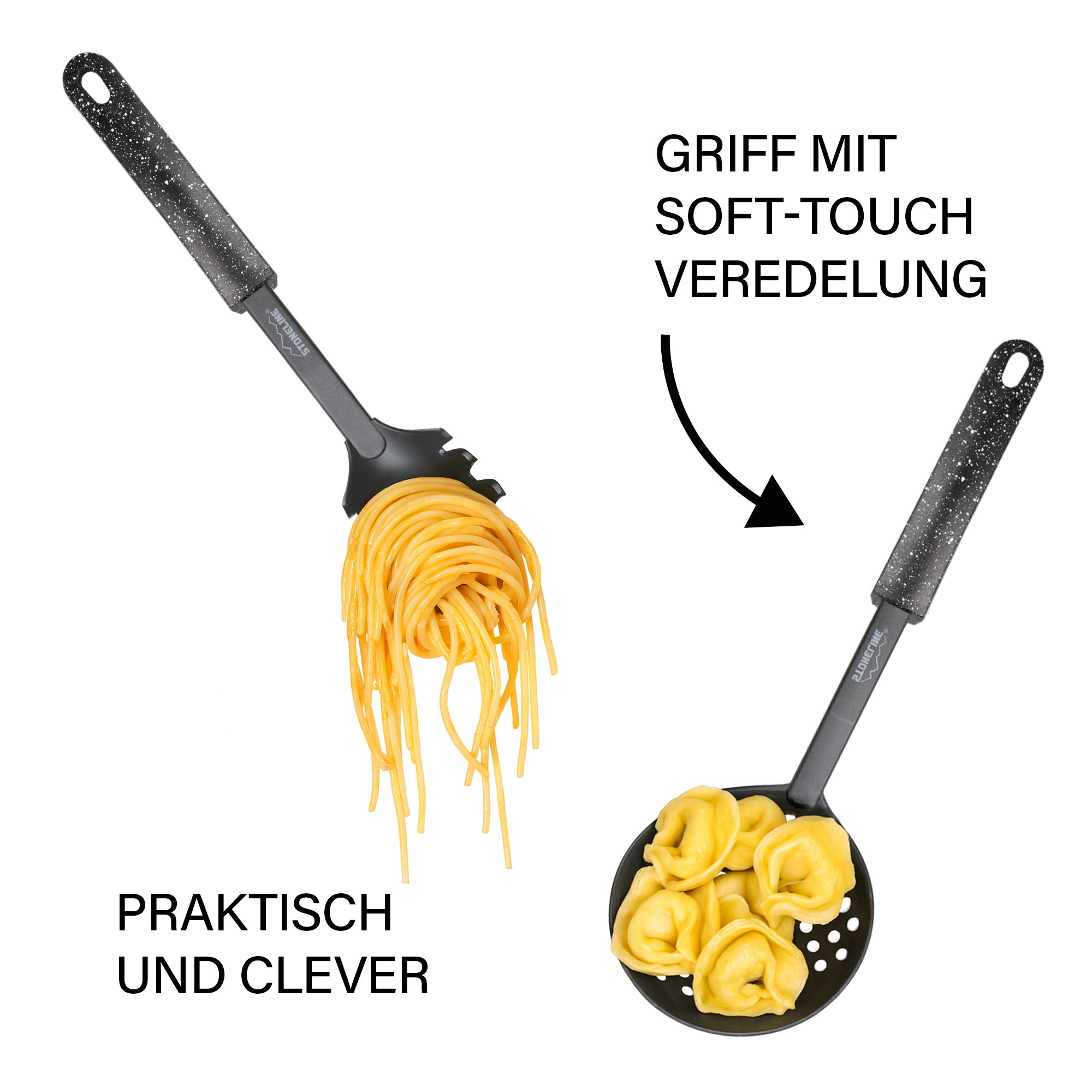 Utensili da Cucina Set 9 Pezzi | Nero