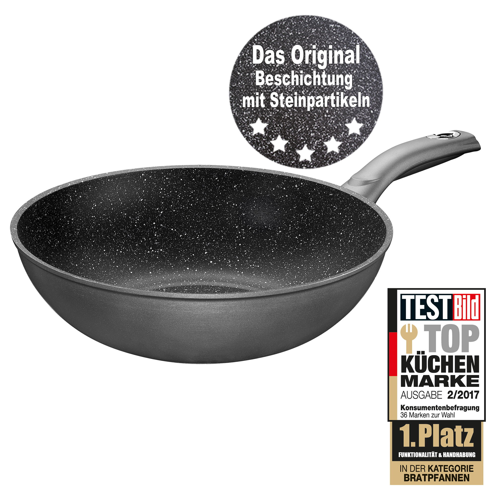 Wok Pan 30 cm | Grey