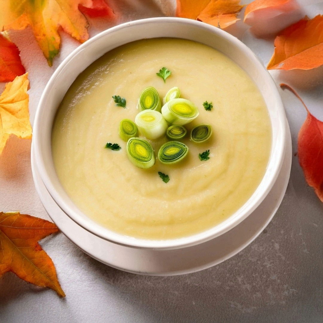 Soupe Automnale aux Pommes de Terre et Poireaux – Un réconfortant pour les journées fraîches
