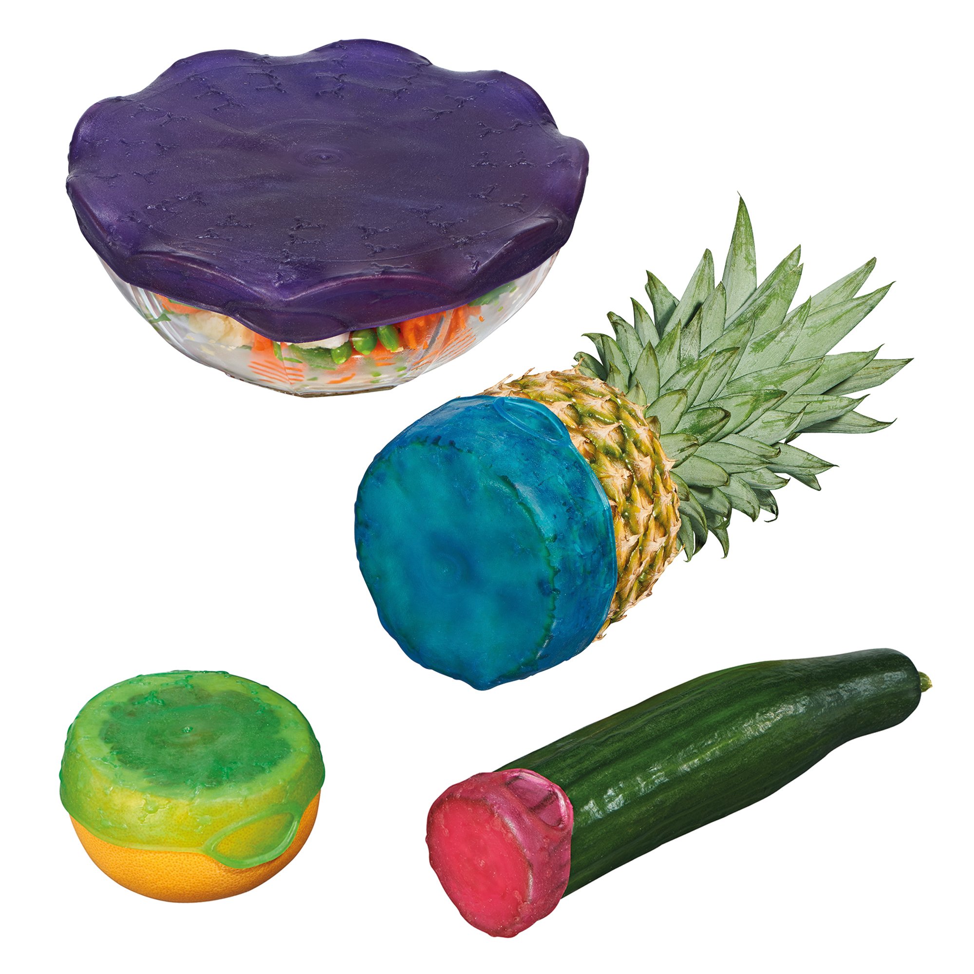 STONELINE® Set di protezione della freschezza per frutta e contenitori, 4 pezzi.