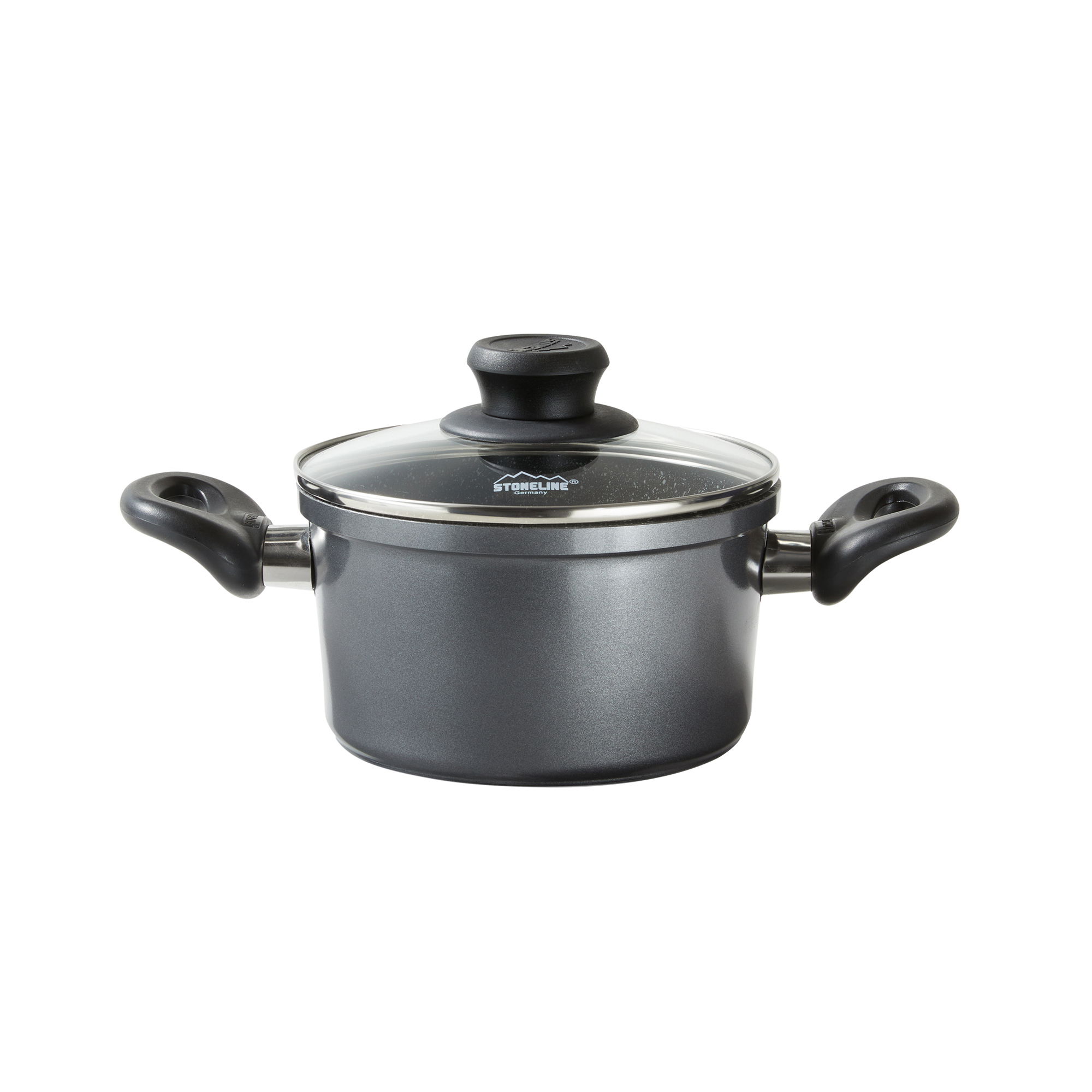 Coperchio in vetro 18 cm | nero