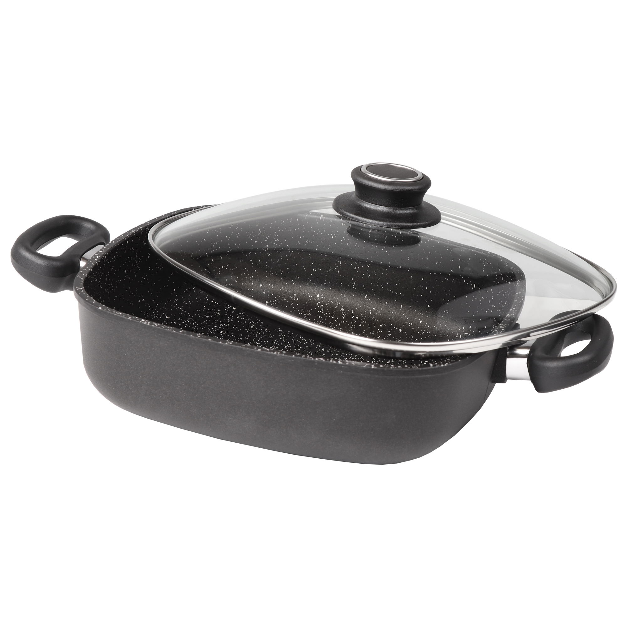 Chefarone Olla de hierro fundido esmaltada de 26 cm y 4,7 l, con tapa para  inducción, olla de hierro fundido para hornear pan : : Hogar y  cocina