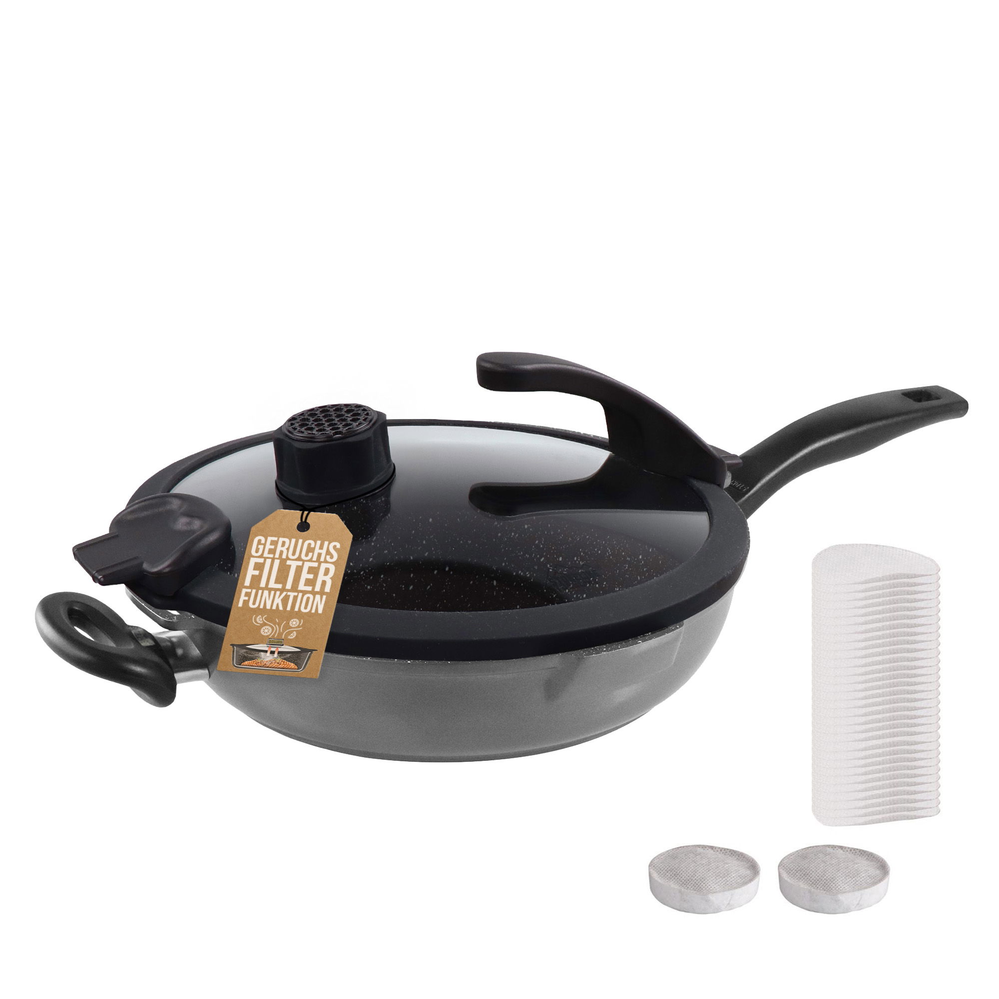 Deep Frying Pan 28 cm | with Lid