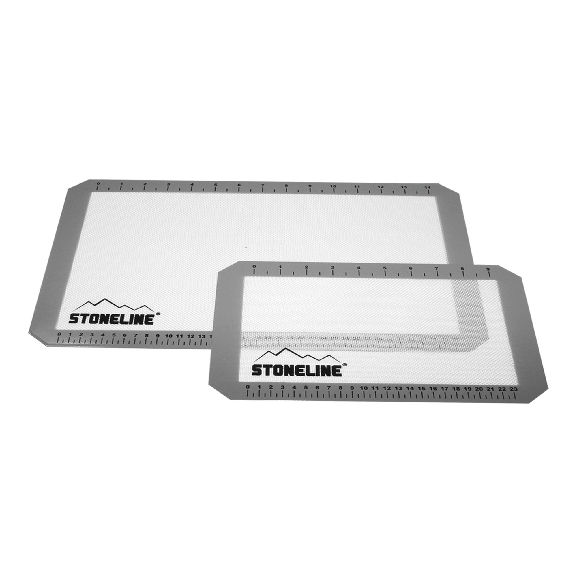 STONELINE® Set de 2 tapis de pâtisserie en silicone, antiadhésif & indicateur de mesure