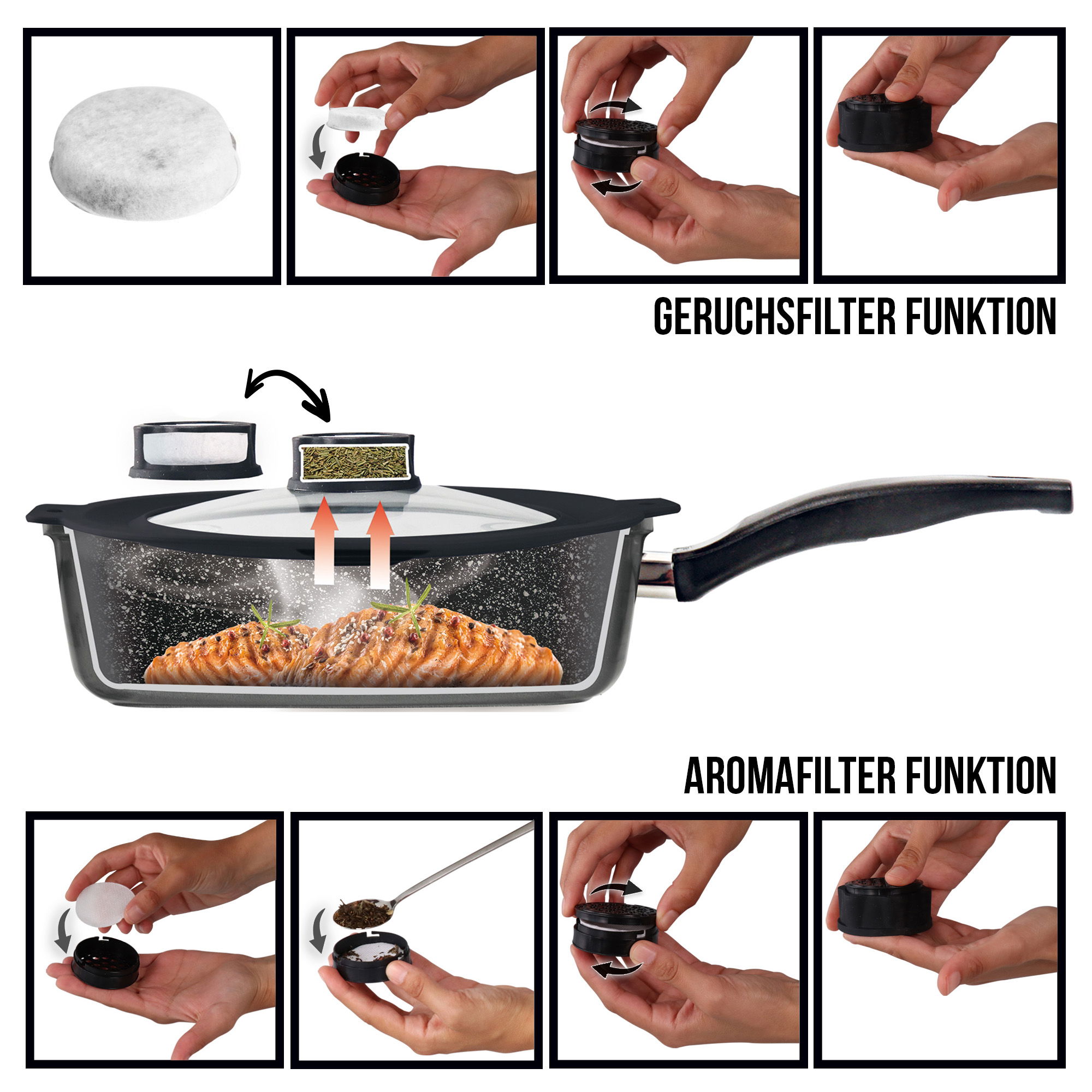 Deep Frying Pan 28 cm | with Lid