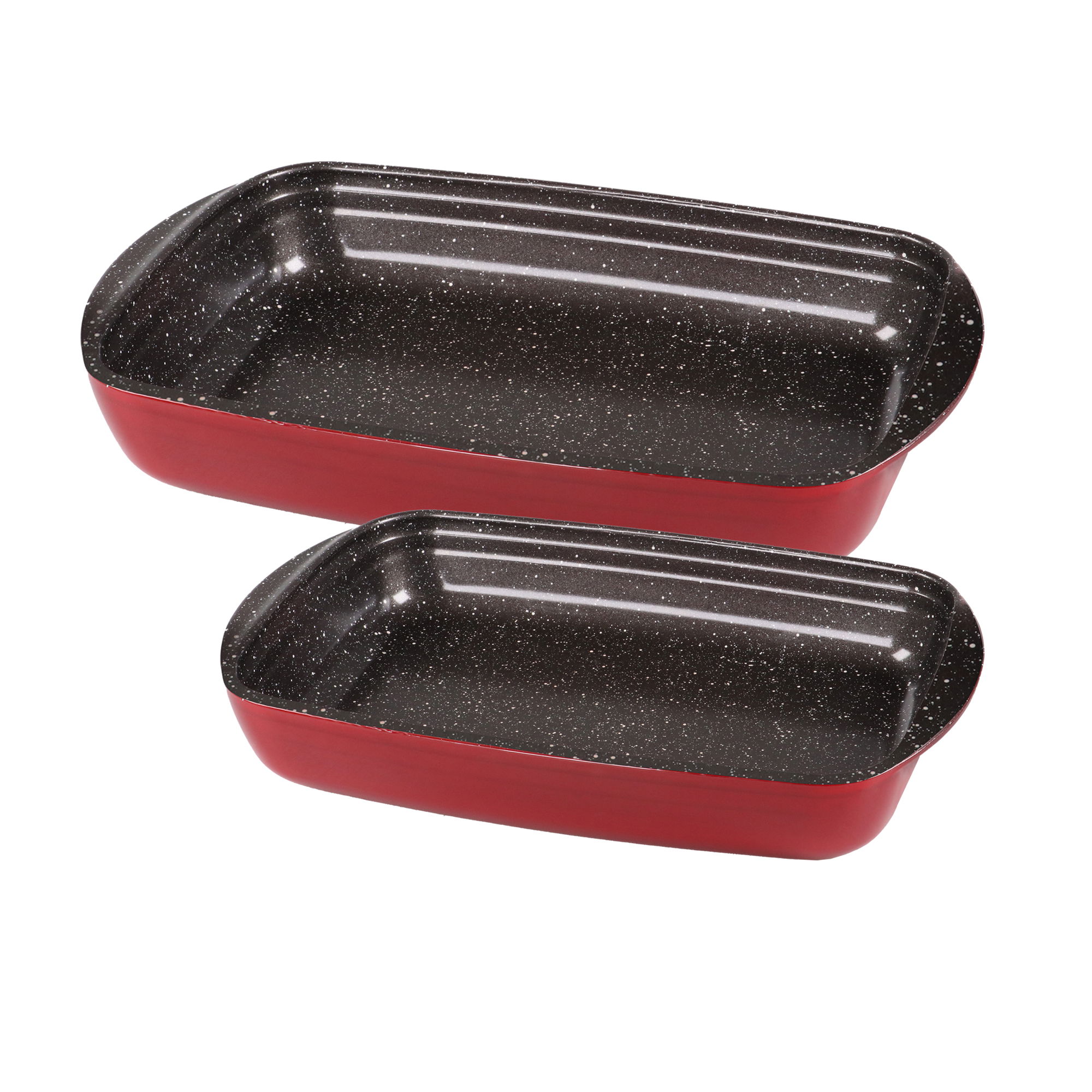 STONELINE® 2 pc Rectangular Baking Dish Set | Non-Stick Borosilicate Glass Oven Dish