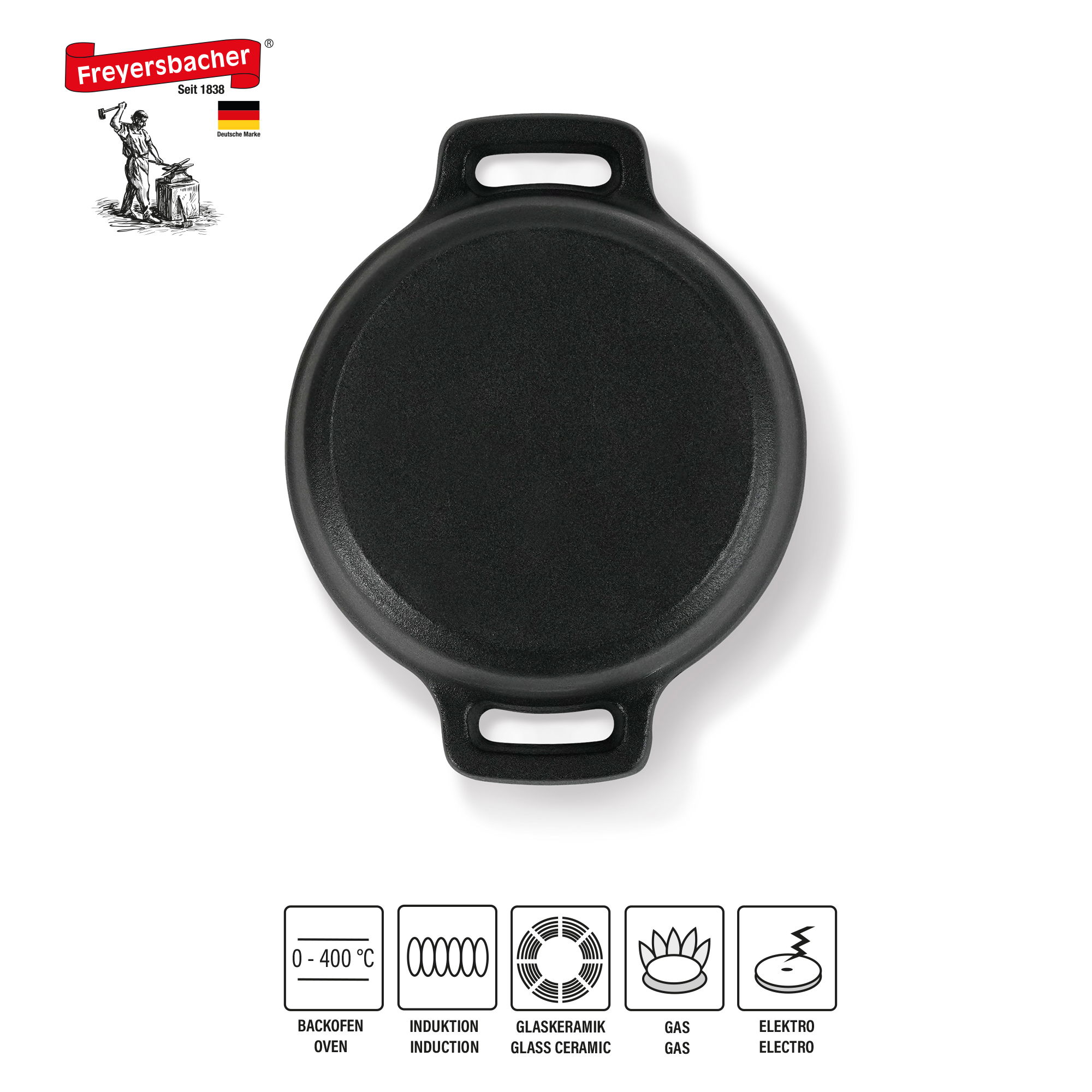Mini Cocotte 9 cm Gusseisen, Kleiner Emaille Topf