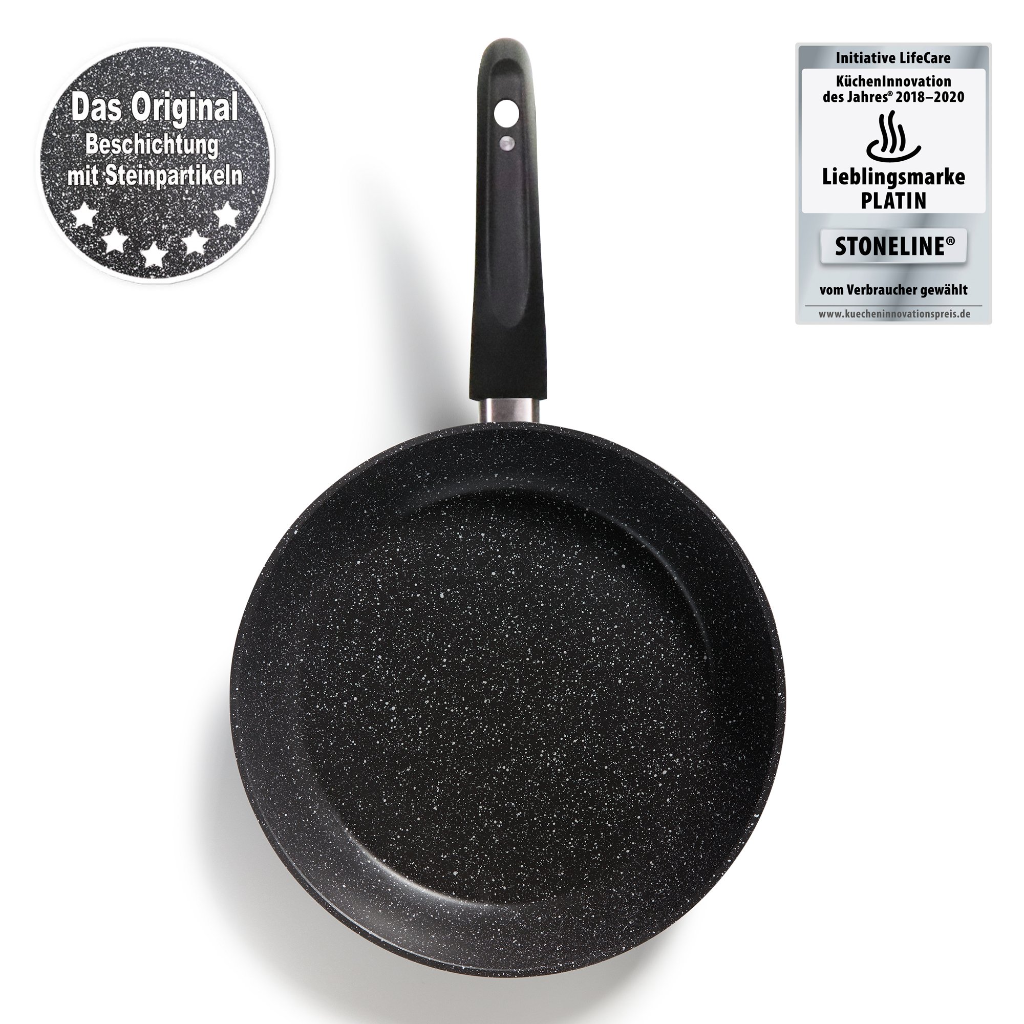STONELINE® Frying Pan 24 cm, with Magnetic Handle, Non-Stick Pan | Made in Germany 