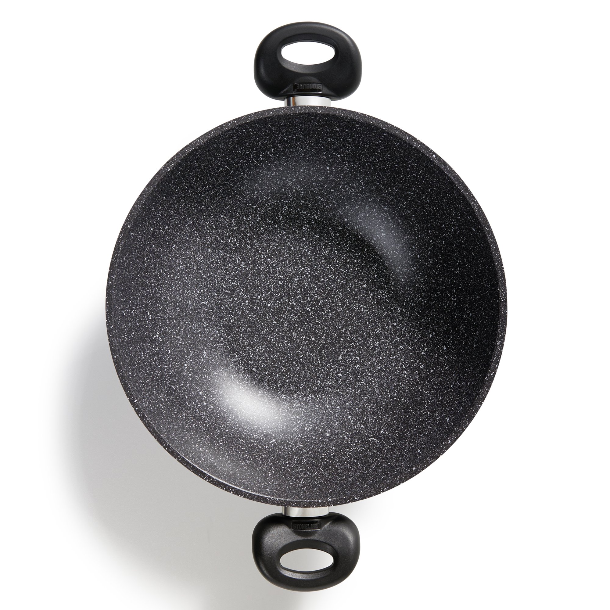 STONELINE® Wok 28 cm, con coperchio, padella wok in alluminio rivestita, adatta al forno e all'induzione