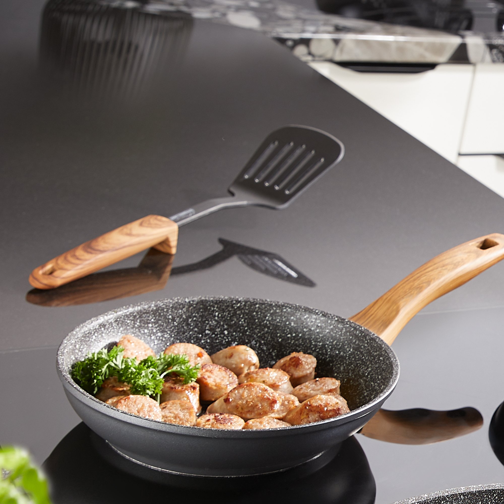 STONELINE® 9 pc Kitchen Utensils Set, Heat Resistant Nylon, for Non-Stick Cookware