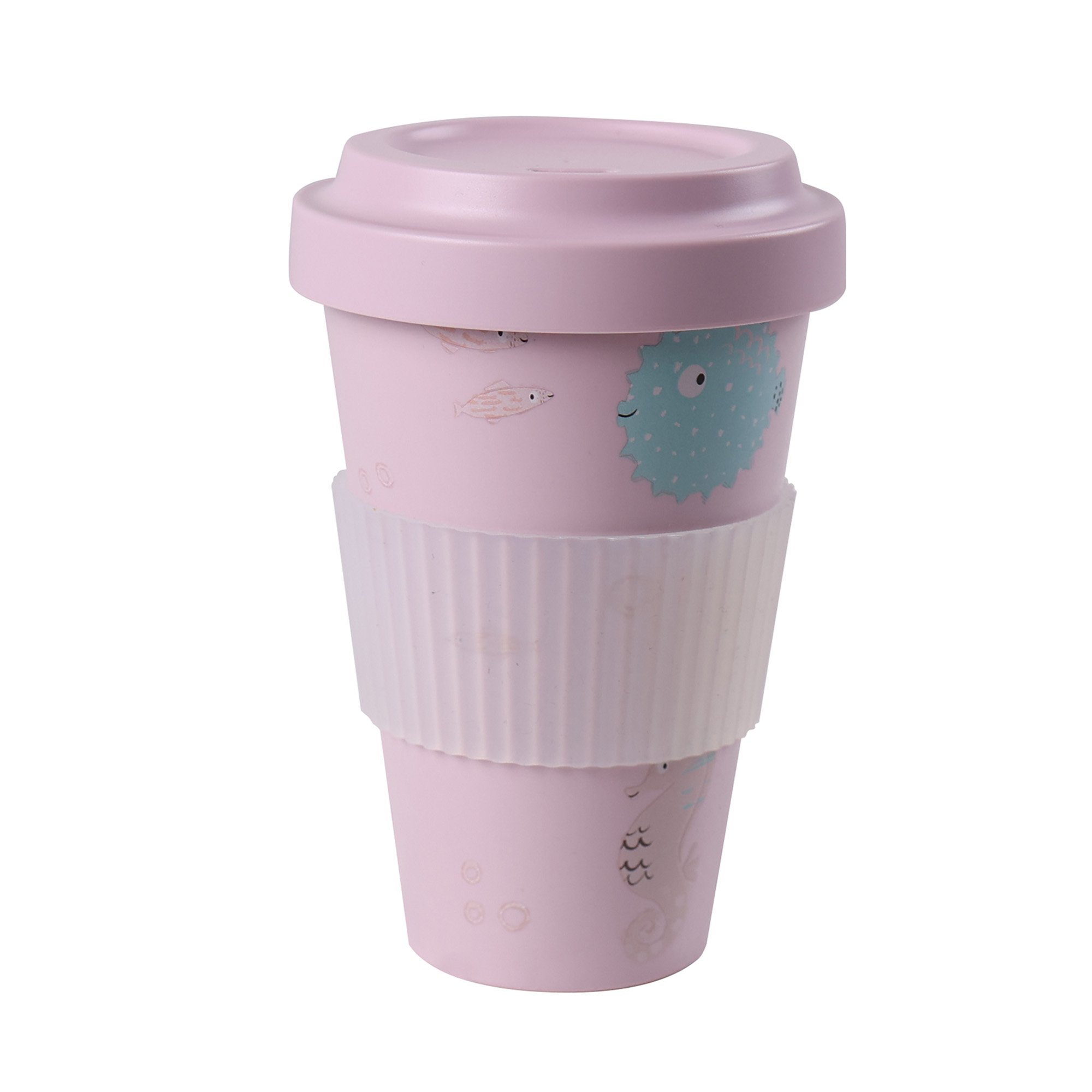 AWAVE® Tasse à café to-go en rPET, 400 ml, rose