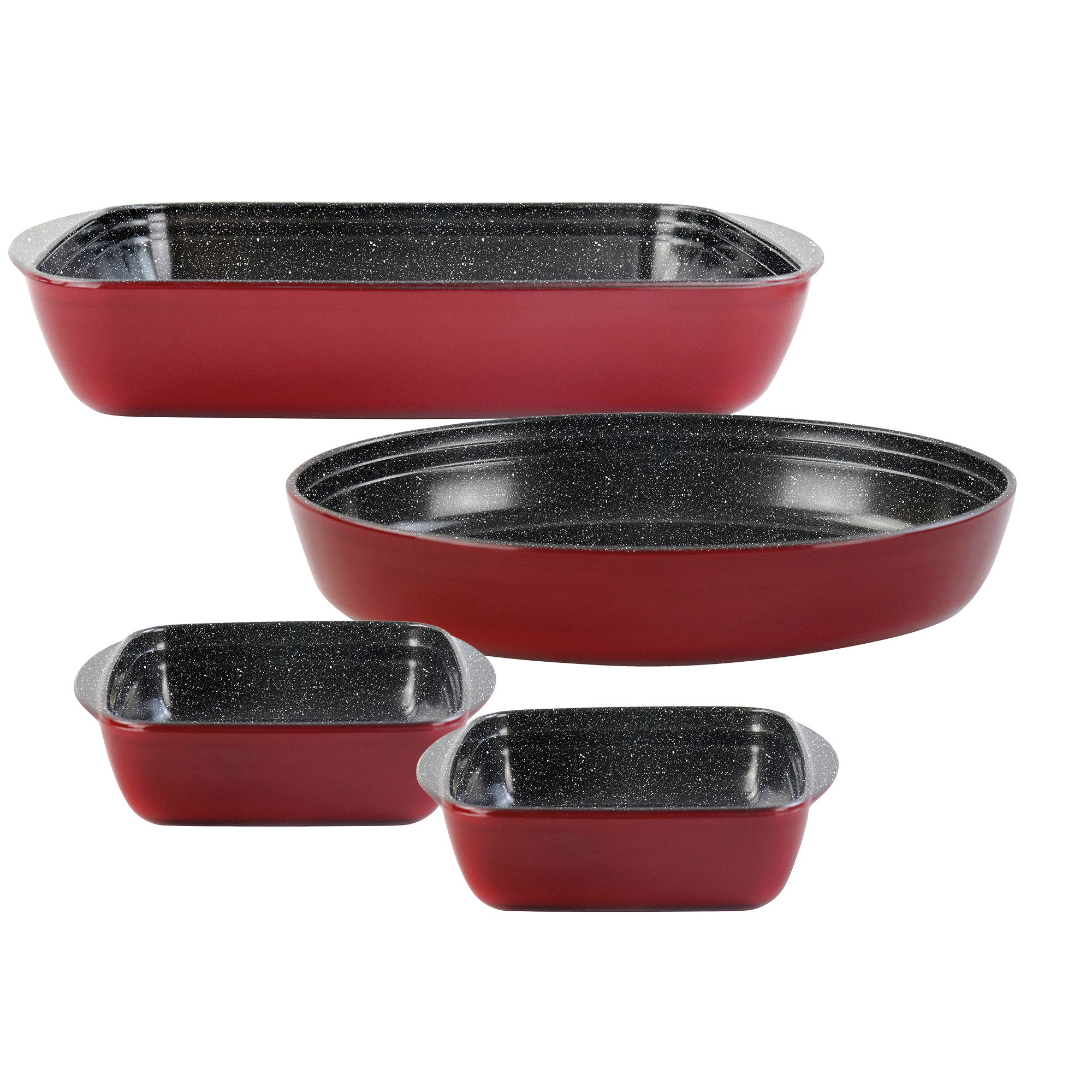 Cuocere senza attaccarsi: set di casseruole in vetro STONELINE® , 4 pezzi.