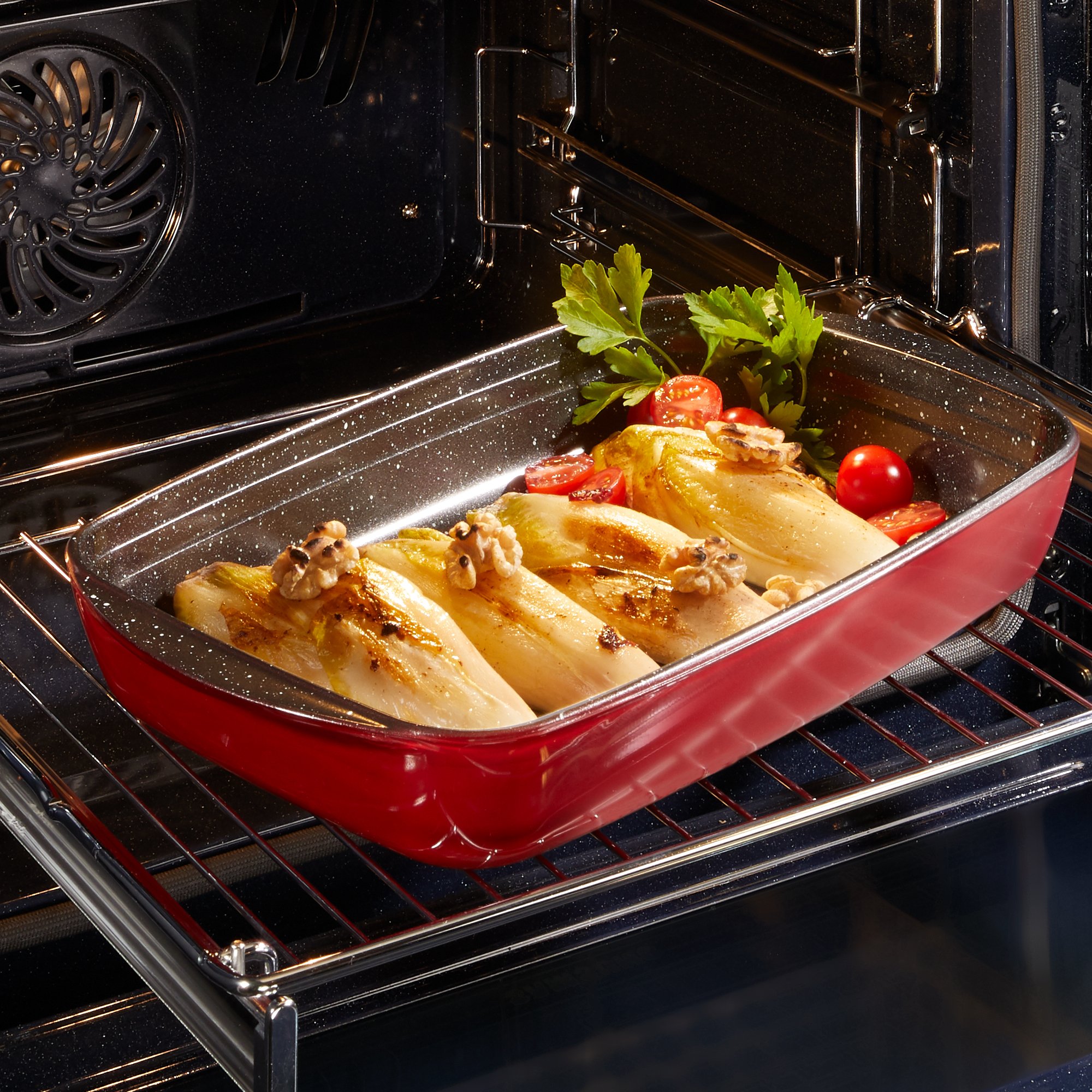 STONELINE® Rectangular Baking Dish 35x22 cm | Non-Stick Borosilicate Glass Oven Dish