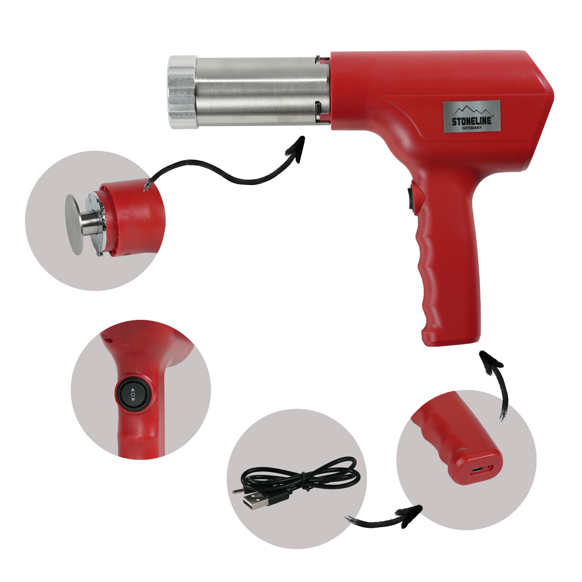Elektrischer Pasta Maker | Rot