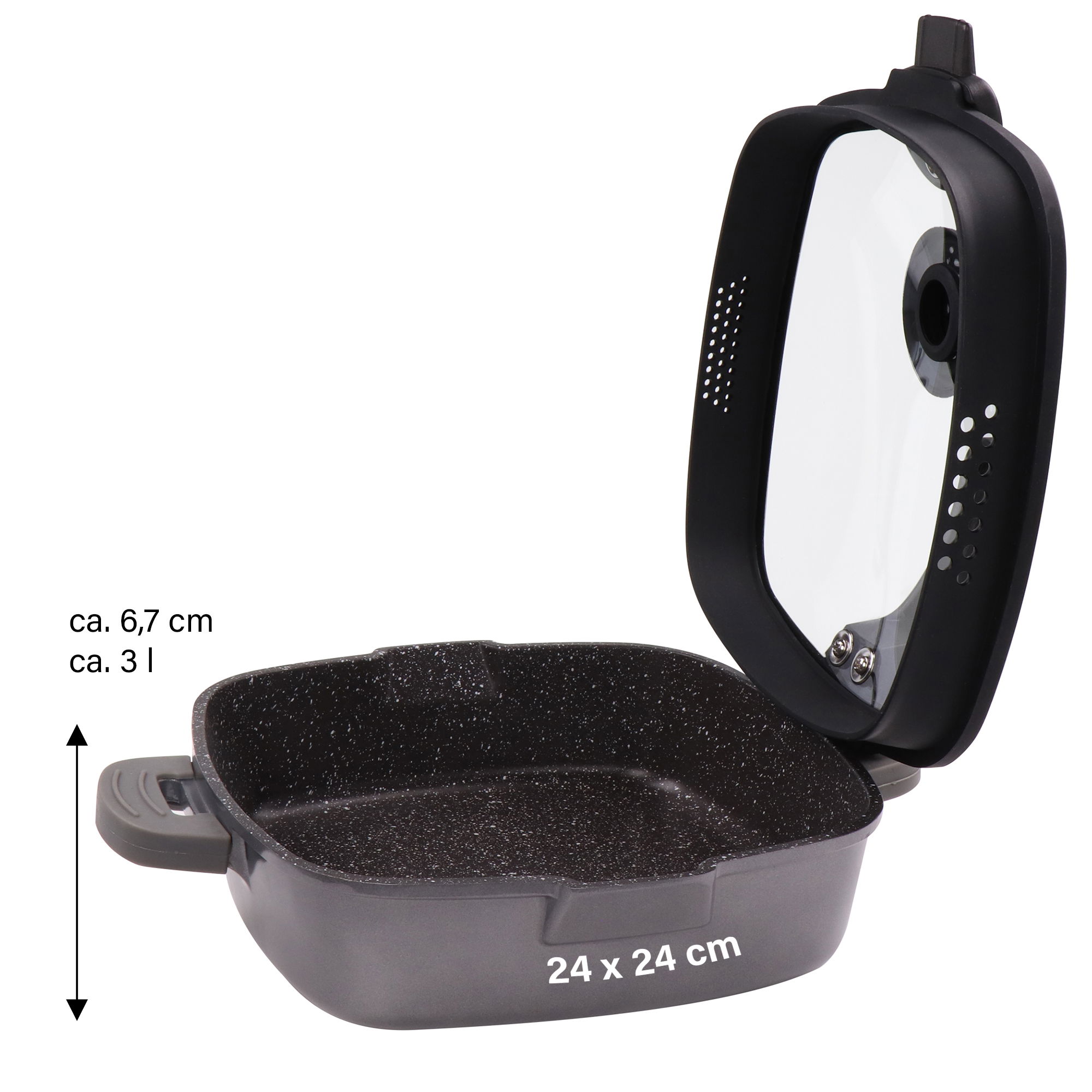 STONELINE® Smell Well Corner Pan 24 cm con funzione aromatica