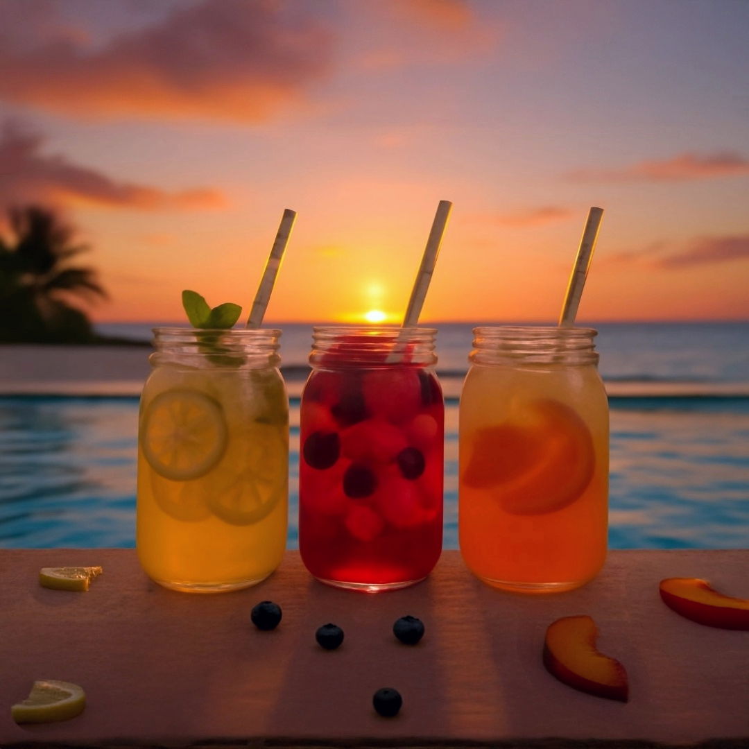 Refreshing Summer Lemonade with Lemon, Berries & Peach – 3 Easy Recipes