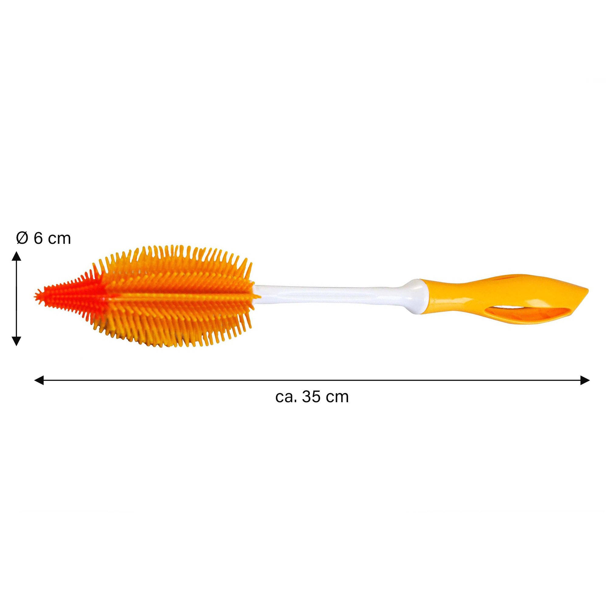 STONELINE® Cepillo de silicona para biberones 35 cm, amarillo