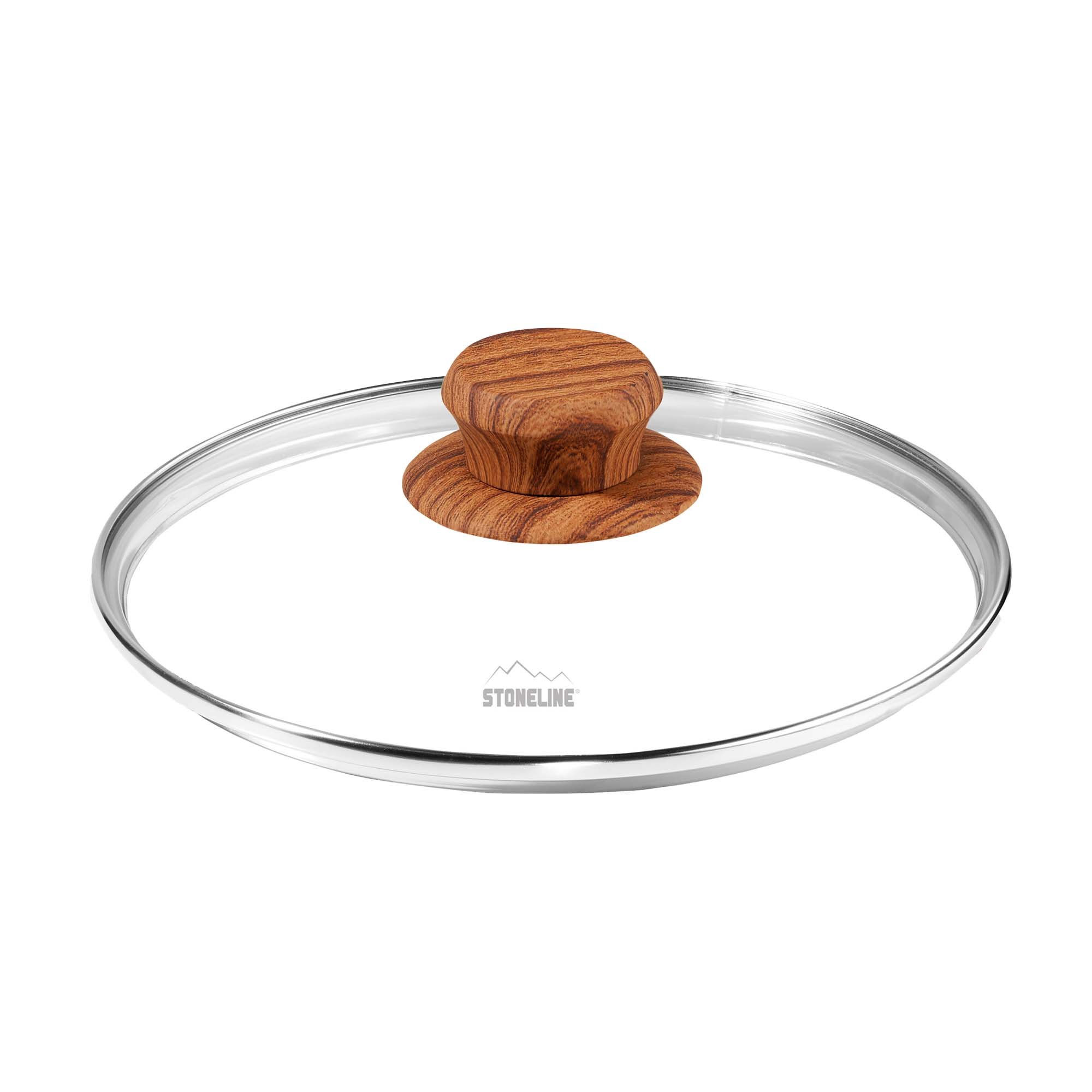 STONELINE® Glass Lid 24 cm, Wood Design | Replacement | Back to Nature