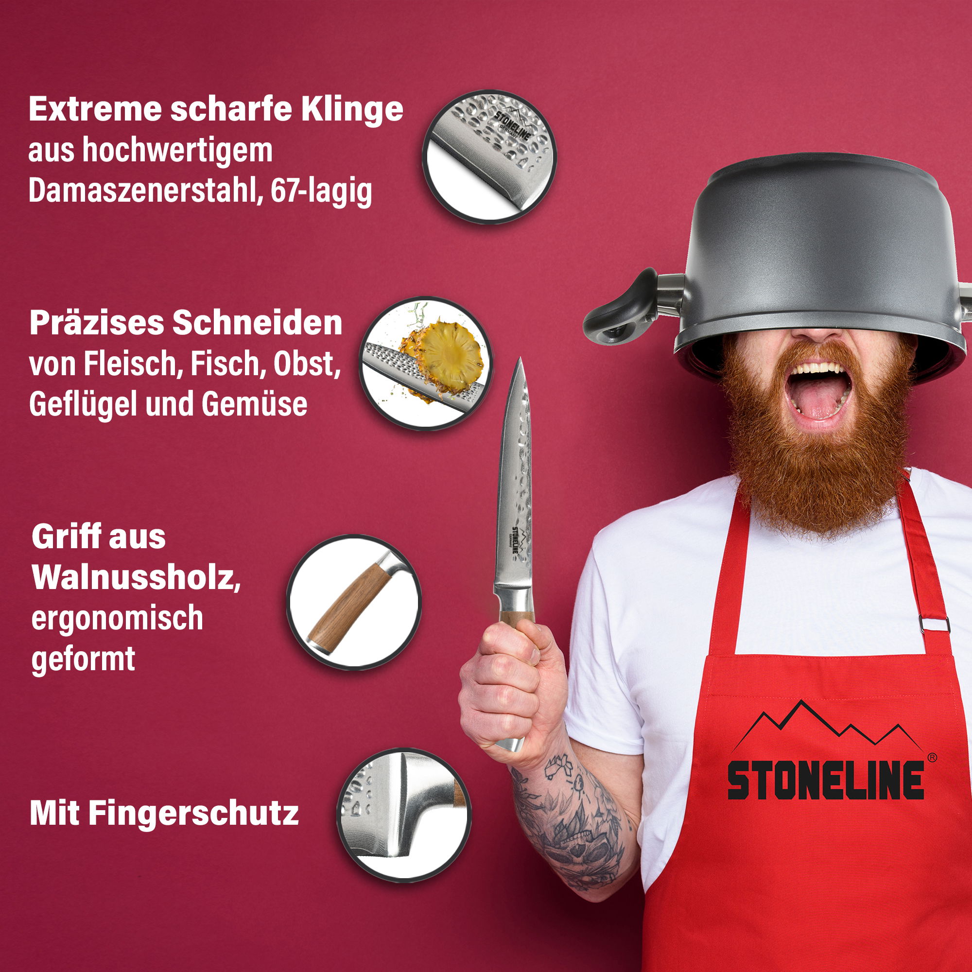 Servizio Di Coltelli Da 12 In Argento 800 , 24 Pezzi (12 Tavola E 12 - Foto 6