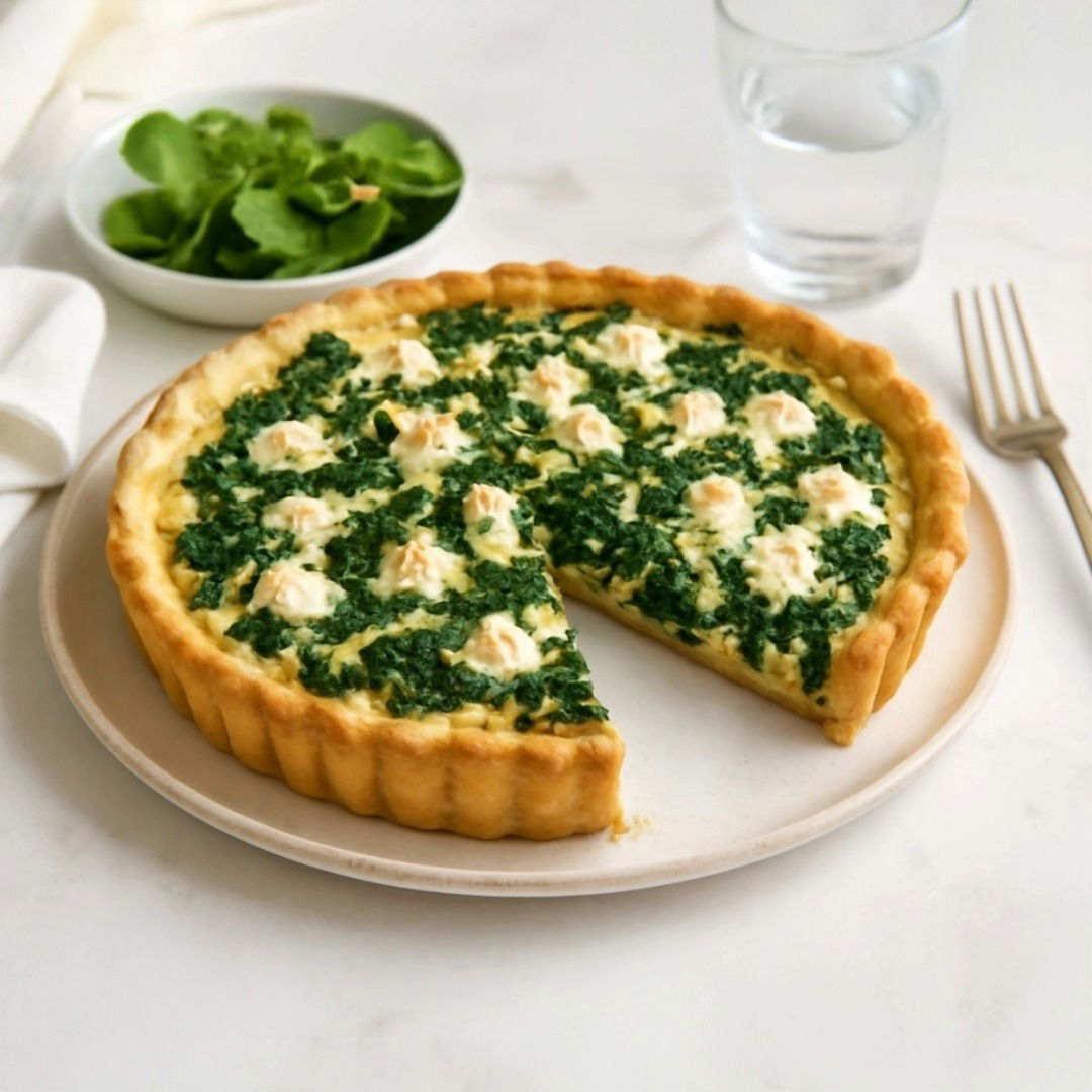 Vegetarische Quiche mit Spinat und Feta – Lecker und einfach! Vegetarische Quiche mit Spinat und Feta – Lecker und einfach!