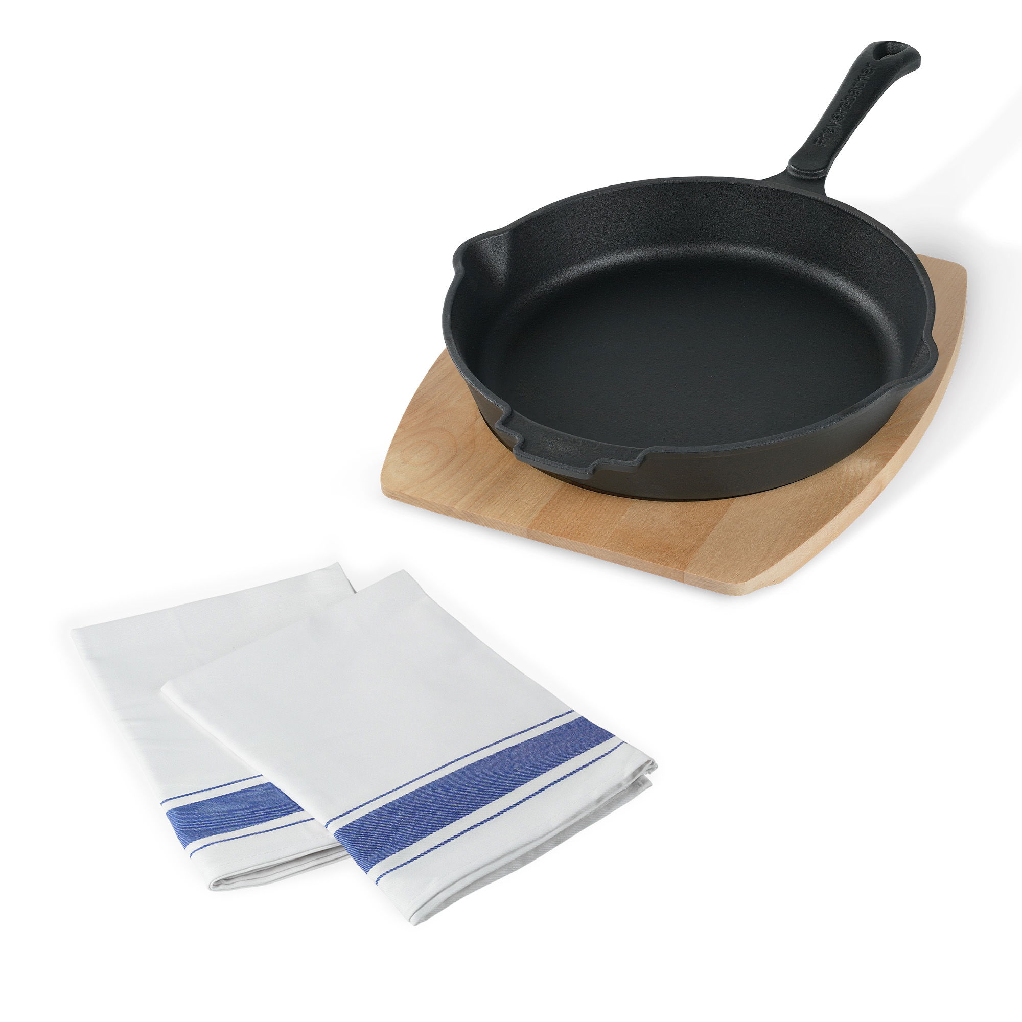 Poêle en Fonte Emaillée 28 cm | Forgée à la Main