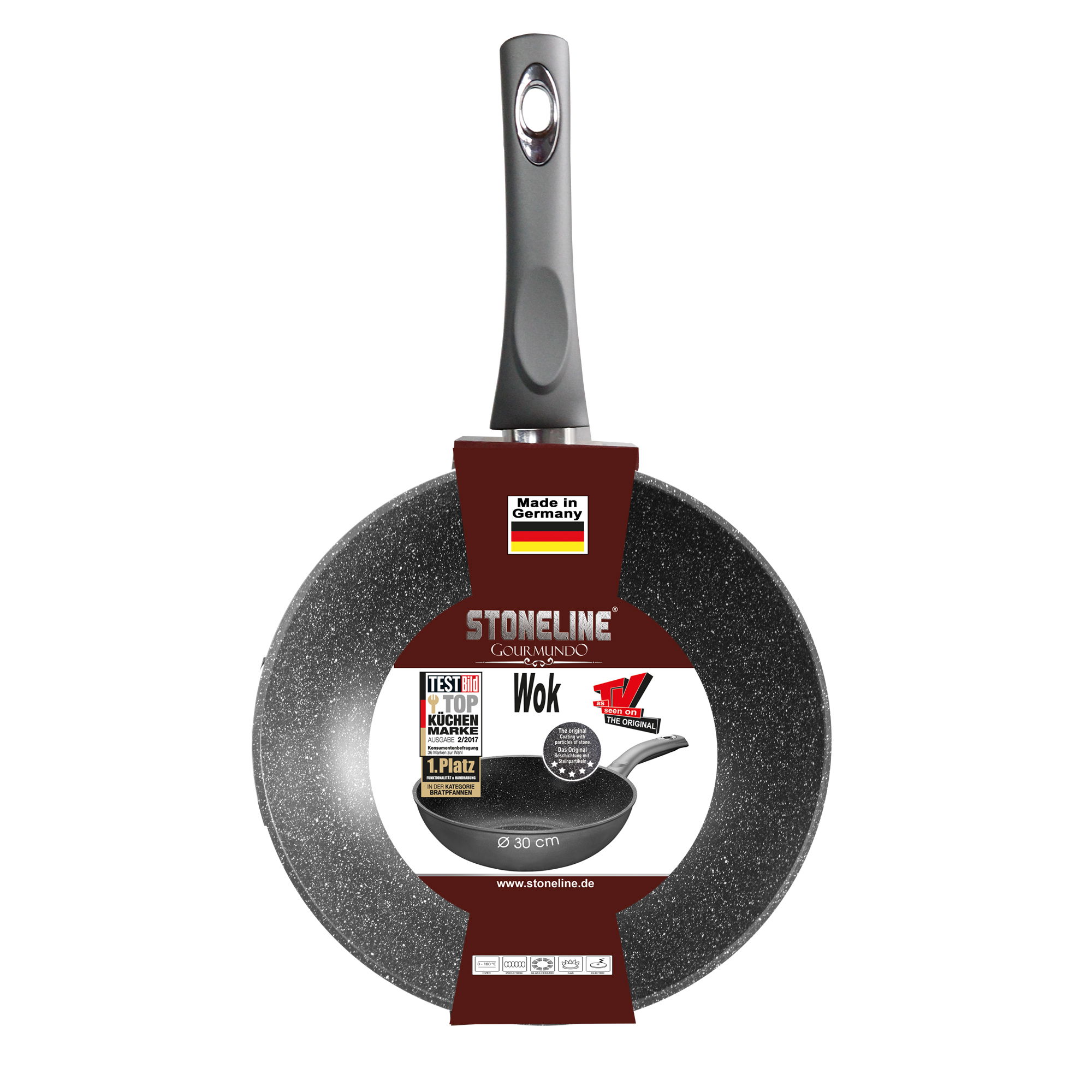 Wok 30 cm | Grigio