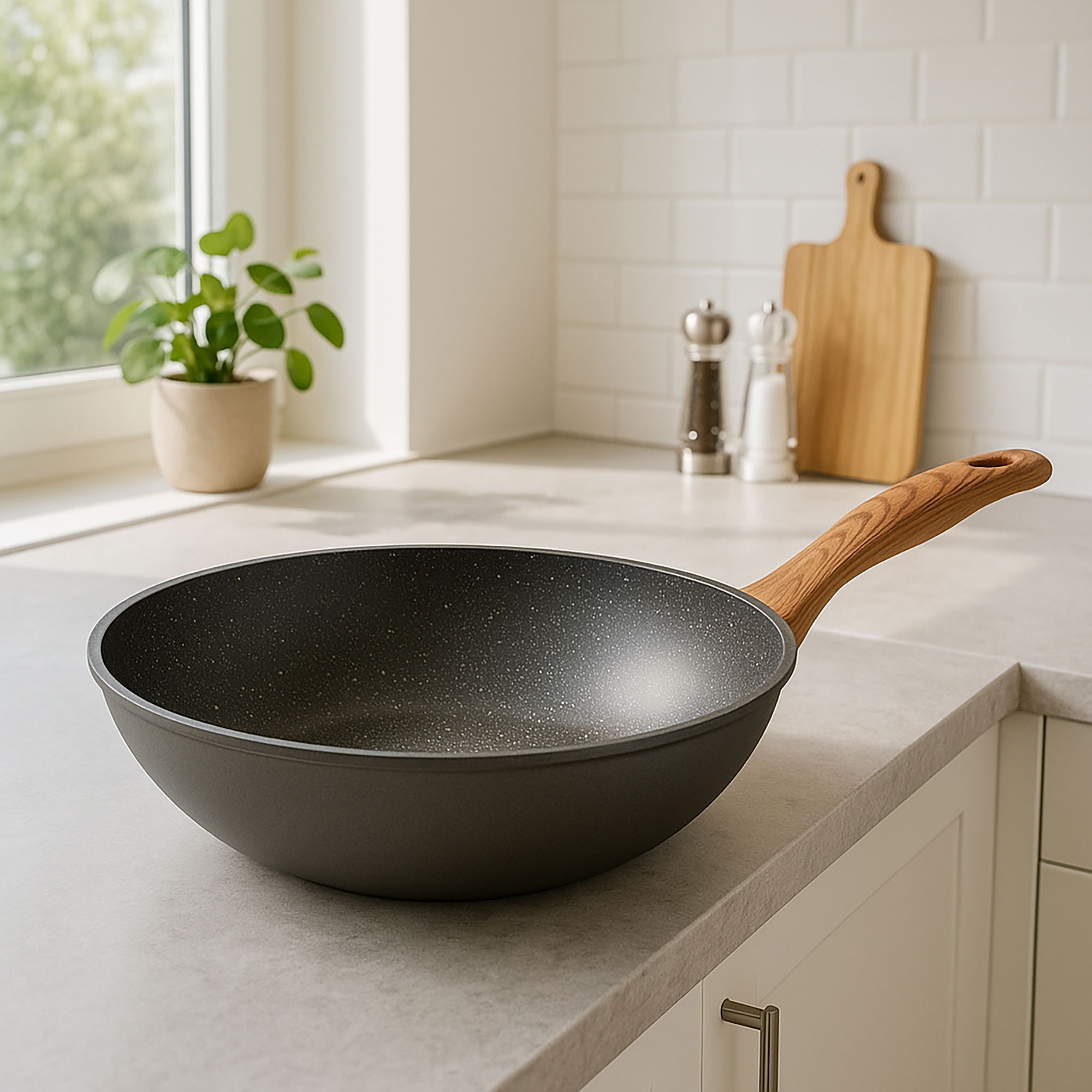 Wok 30 cm | Effetto Legno