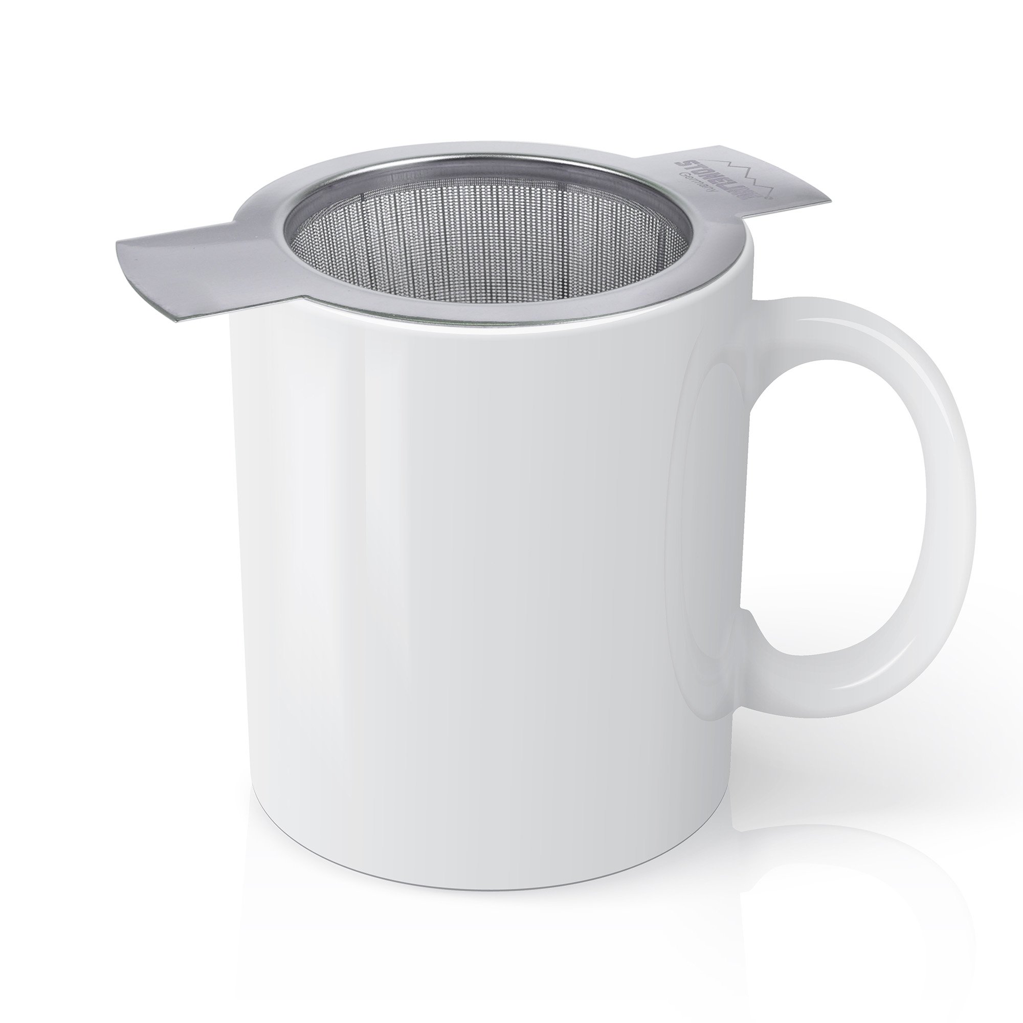 STONELINE® Set de 2 filtre à thé, Passoire à thé réutilisable en acier inoxydable
