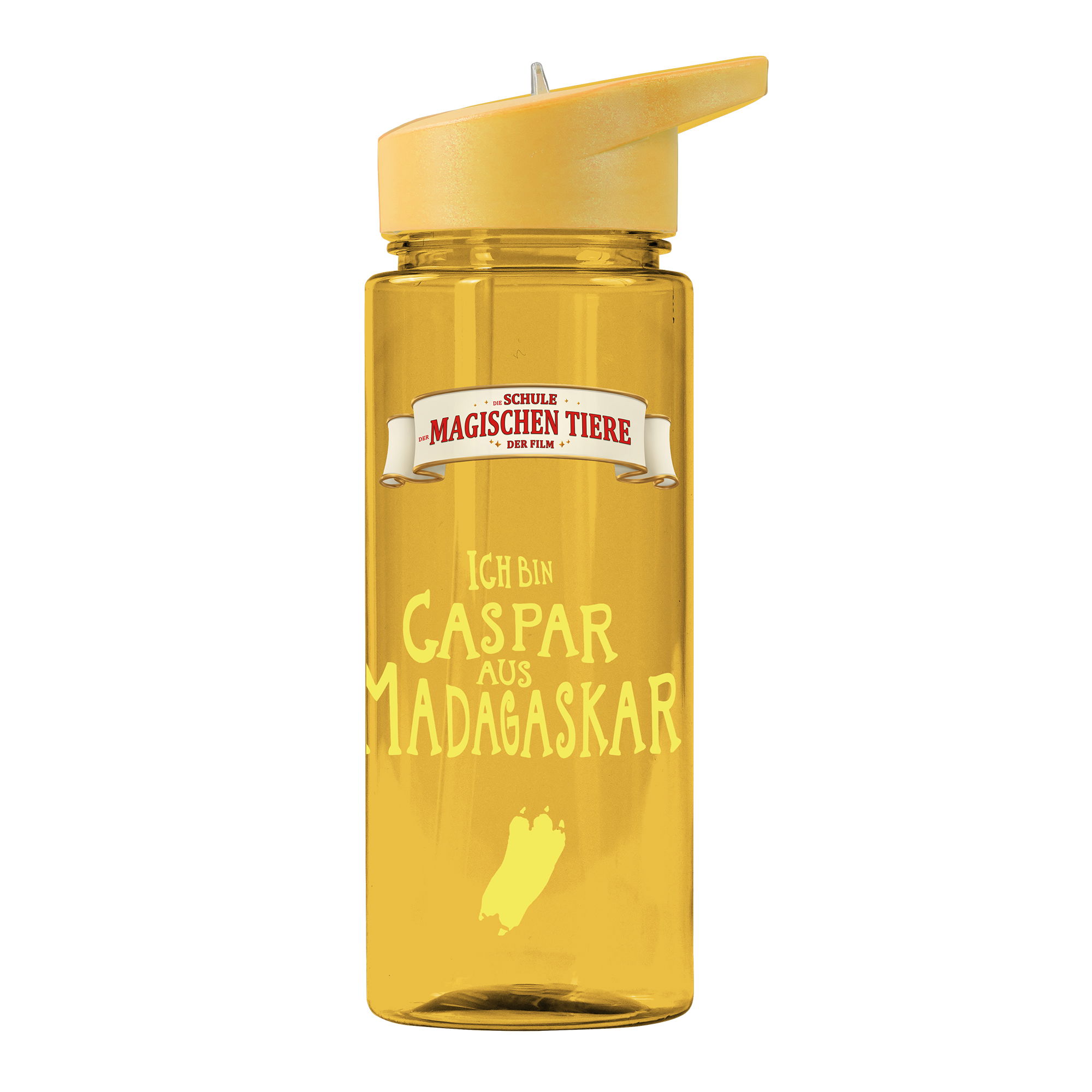 The School of Magical Animals Water Bottle 500 ml rPET | Yellow, Caspar