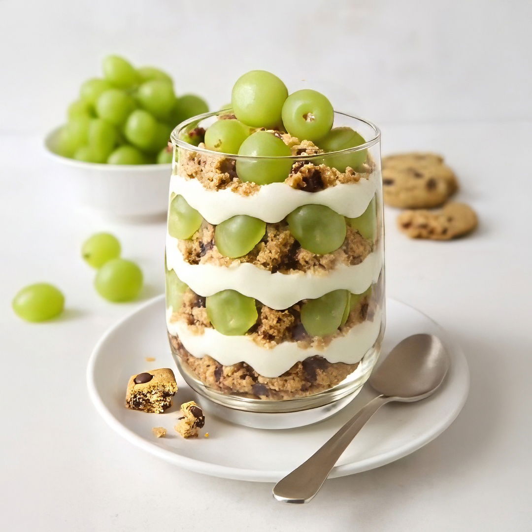 Frisches Trauben-Cookie-Schichtdessert – Einfach & Lecker Frisches Trauben-Cookie-Schichtdessert – Einfach & Lecker