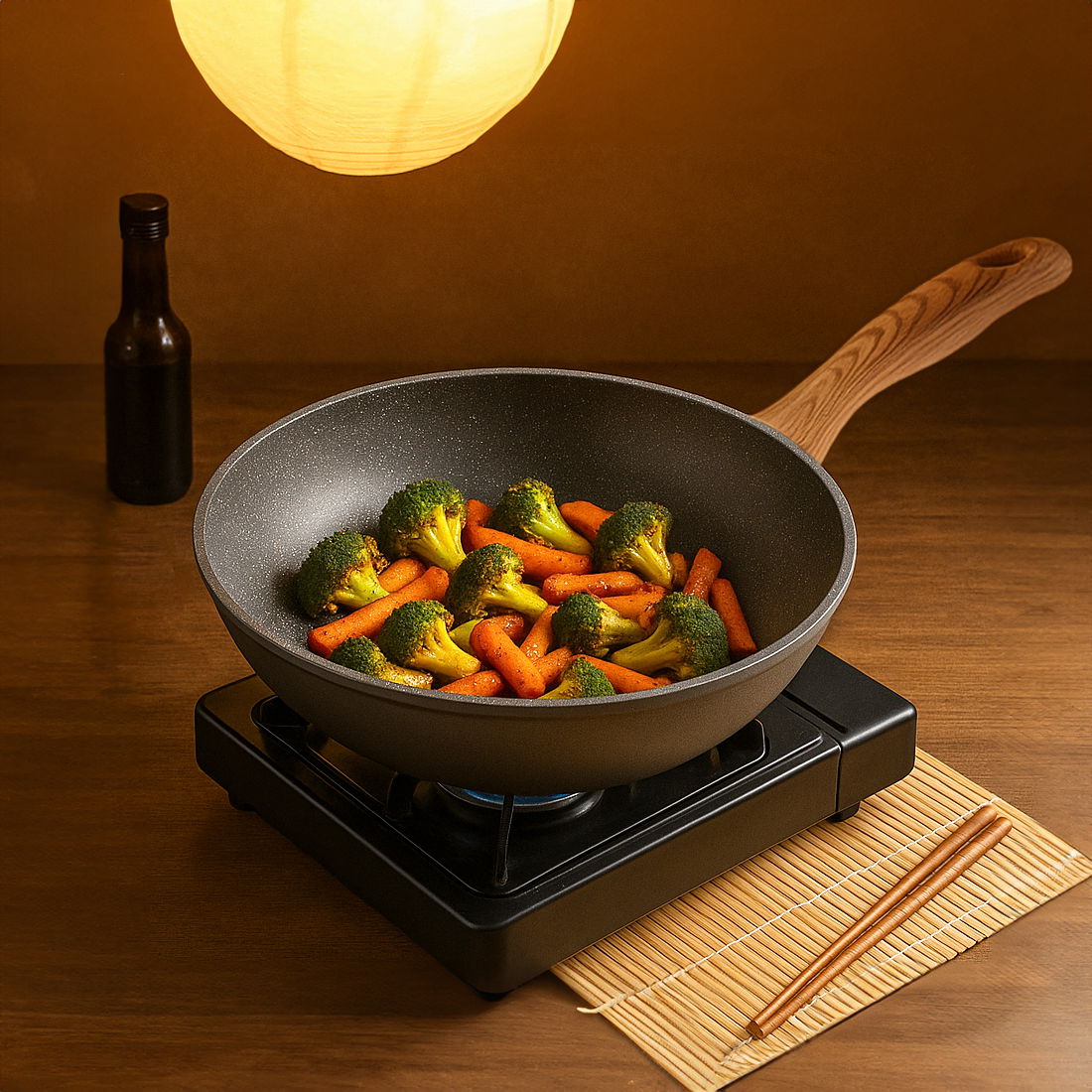 Wok 30 cm | Effetto Legno
