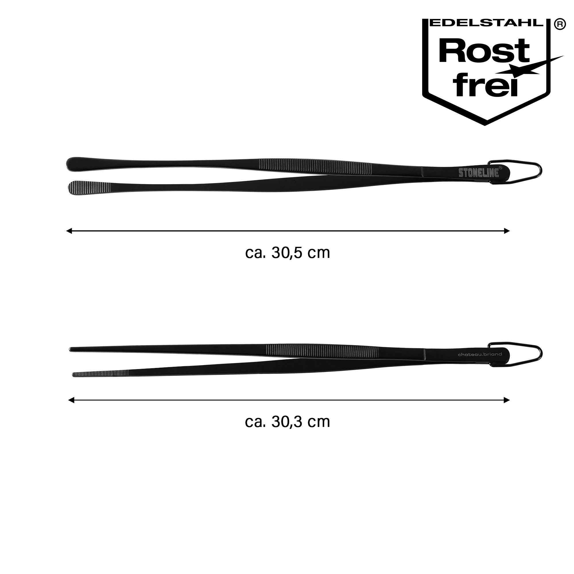 Pinza da cucina 30,5 cm Set 2 Pezzi | Acciaio Inox