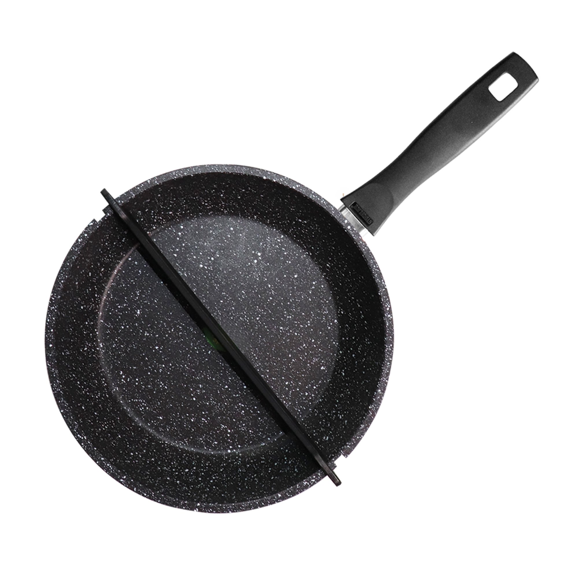 STONELINE® Frying Pan 24 cm with Removable Divider Separator, with Lid
