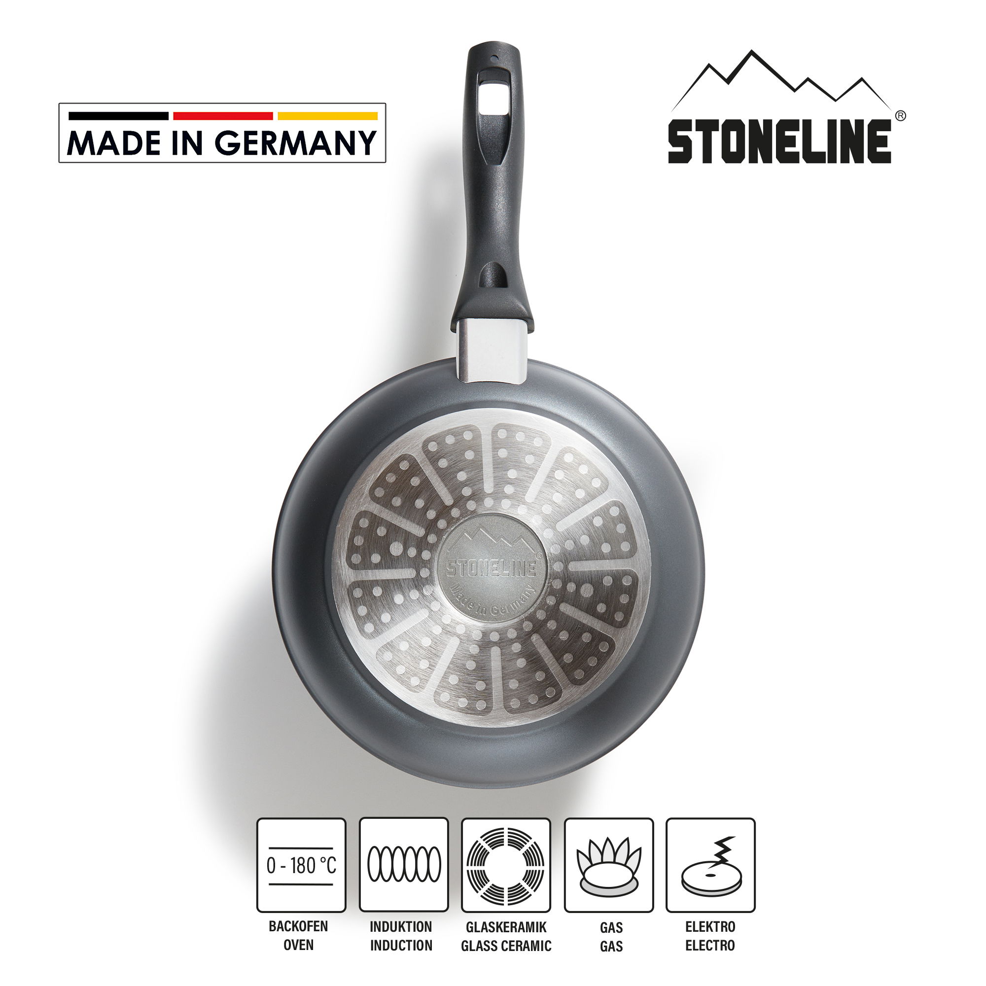 Sartén STONELINE®, Made in Germany, con revestimiento antiadherente, apta para inducción