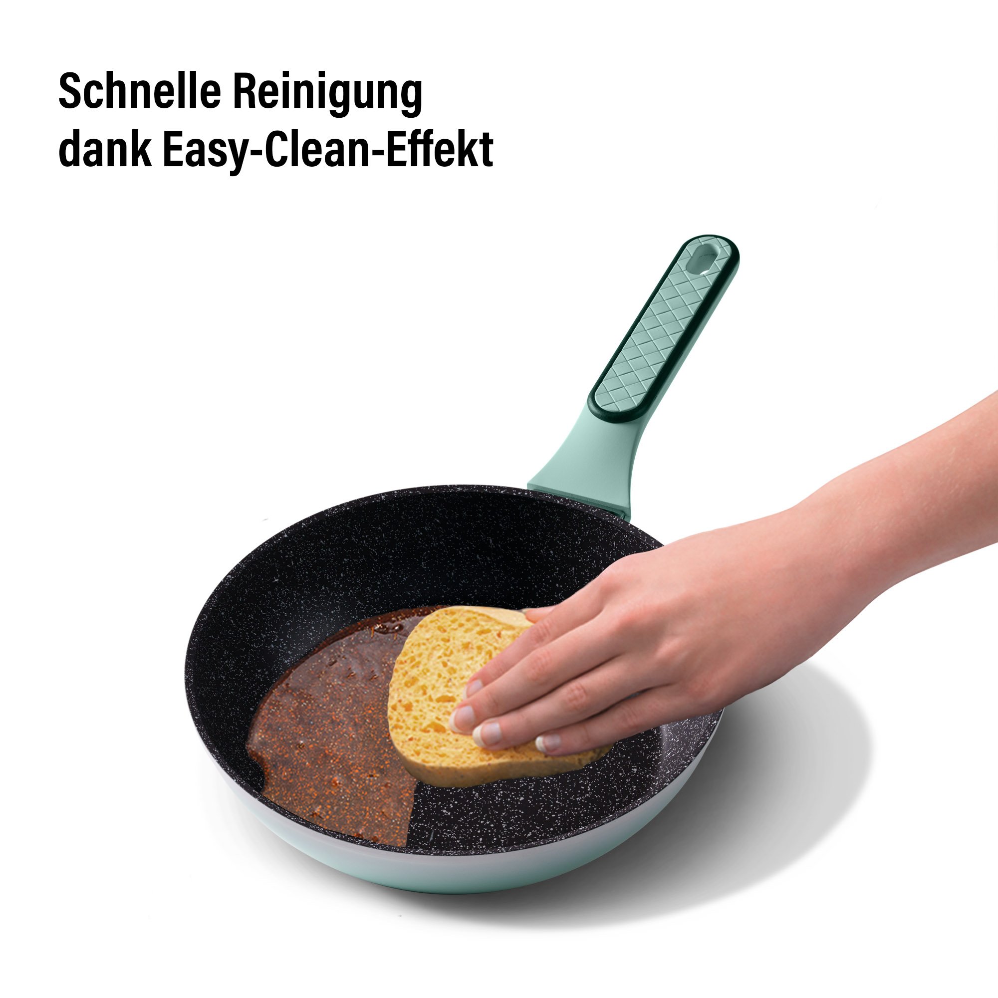 STONELINE® Mint Kochgeschirr-Set 11-teilig mit Deckeln, beschichtete Töpfe & Pfannen