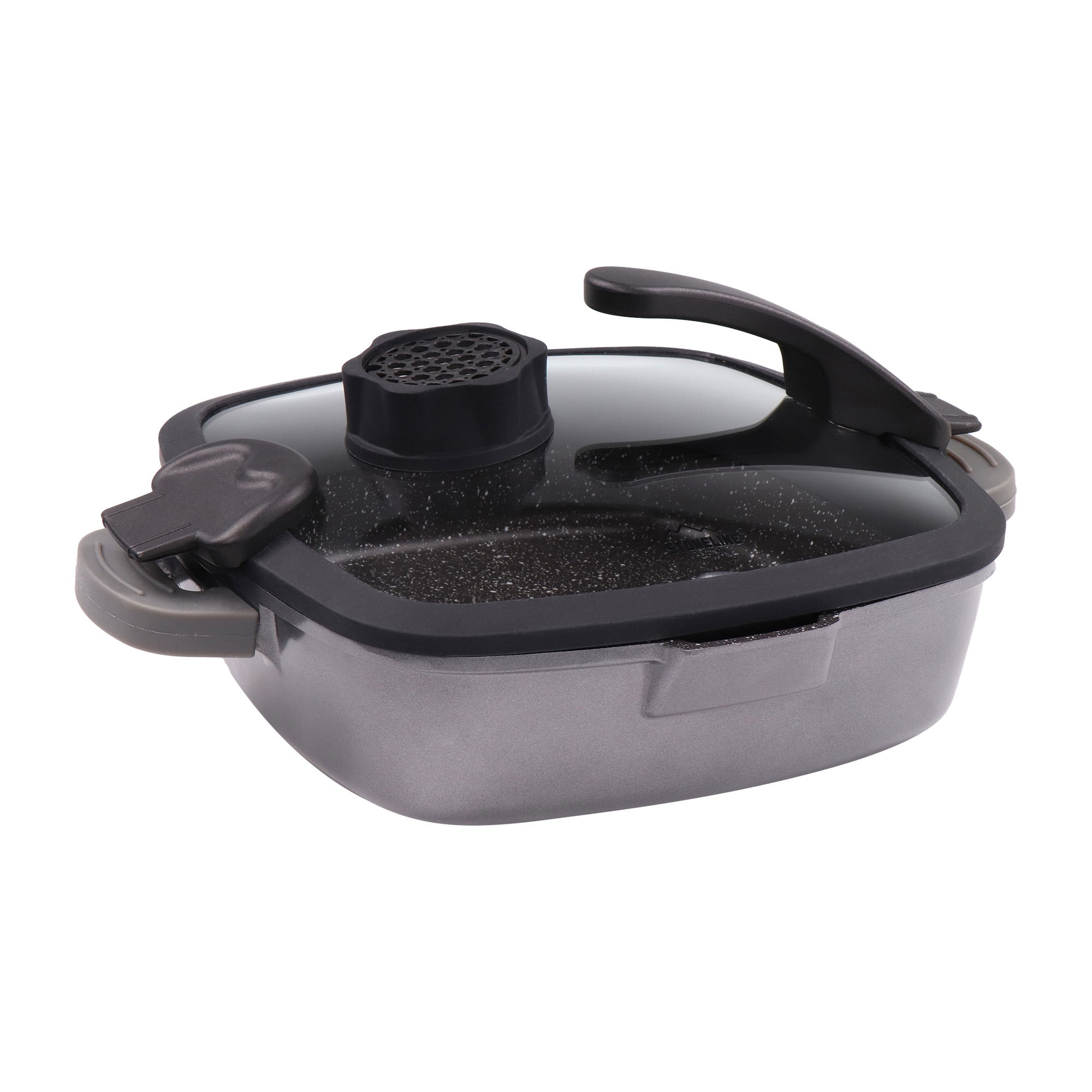 STONELINE® Smell Well corner pan incl. glass lid with odour filter or aroma function