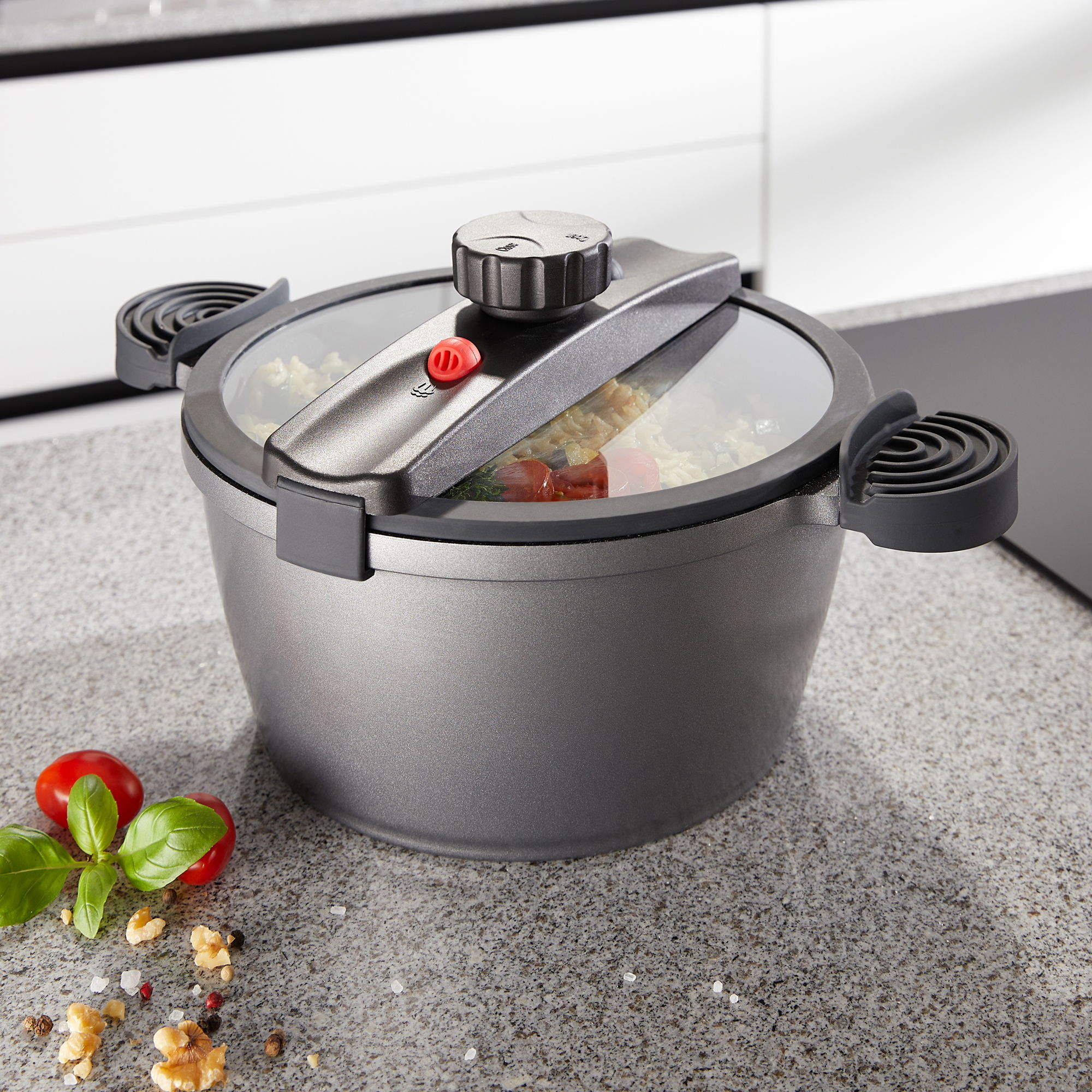 Versatile casseruola STONELINE® da 24 cm: bassa pressione e induzione