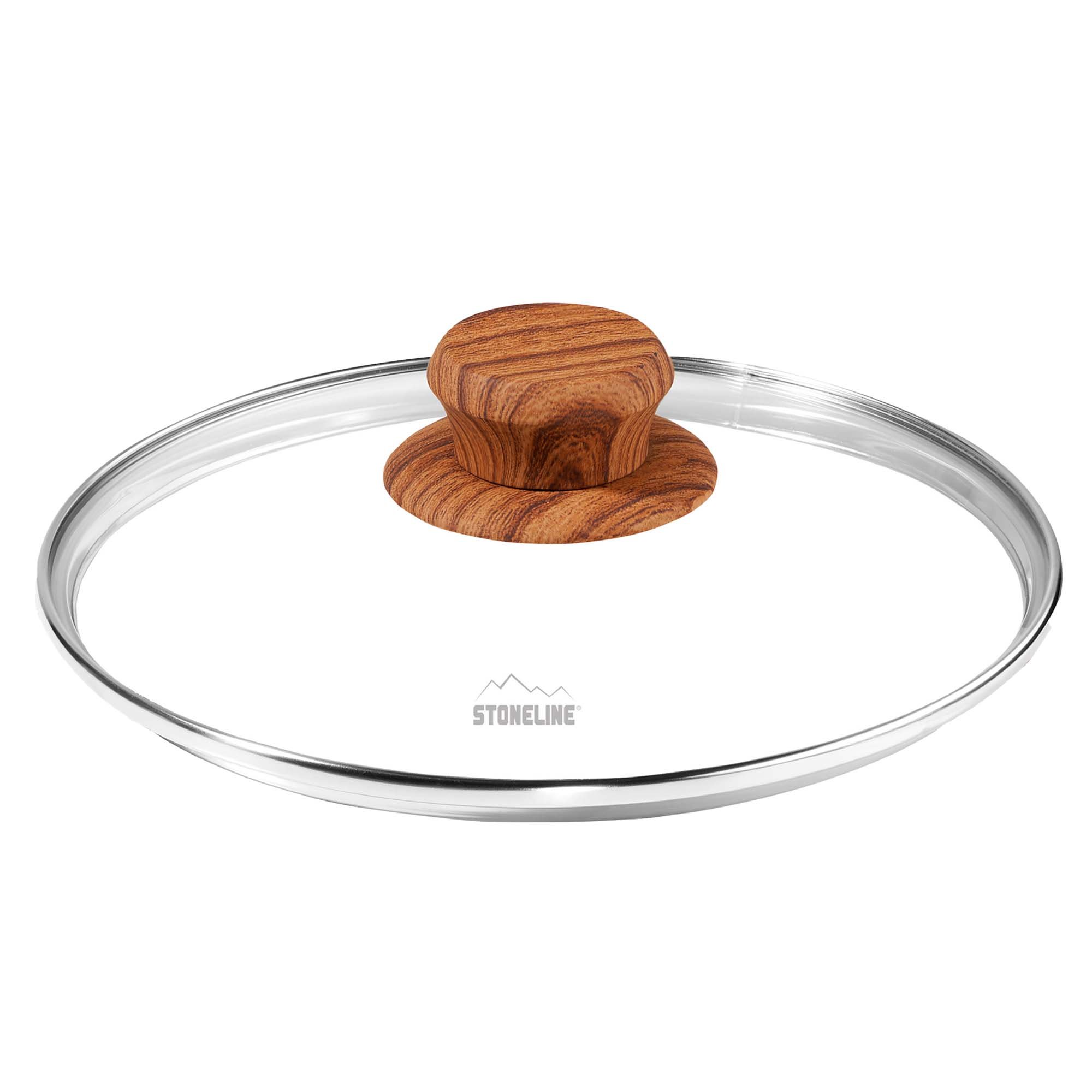 STONELINE® Glass Lid 28 cm, Wood Design | Replacement | Back to Nature