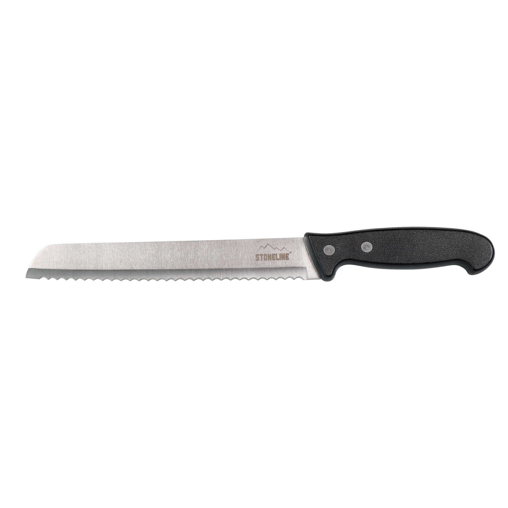 STONELINE® Stainless Steel Knife 31.5 cm Bread Knife, Safety Sheath