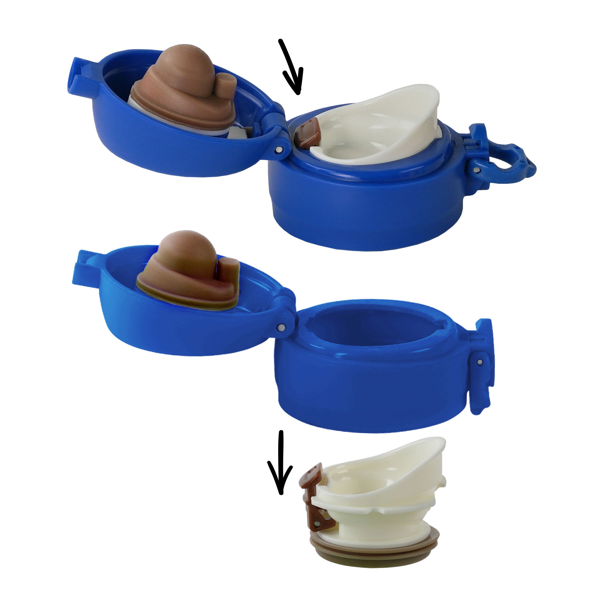 Replacement Lid for The School of Magical Animals Stainless Steel Bottle 380 ml | Blue