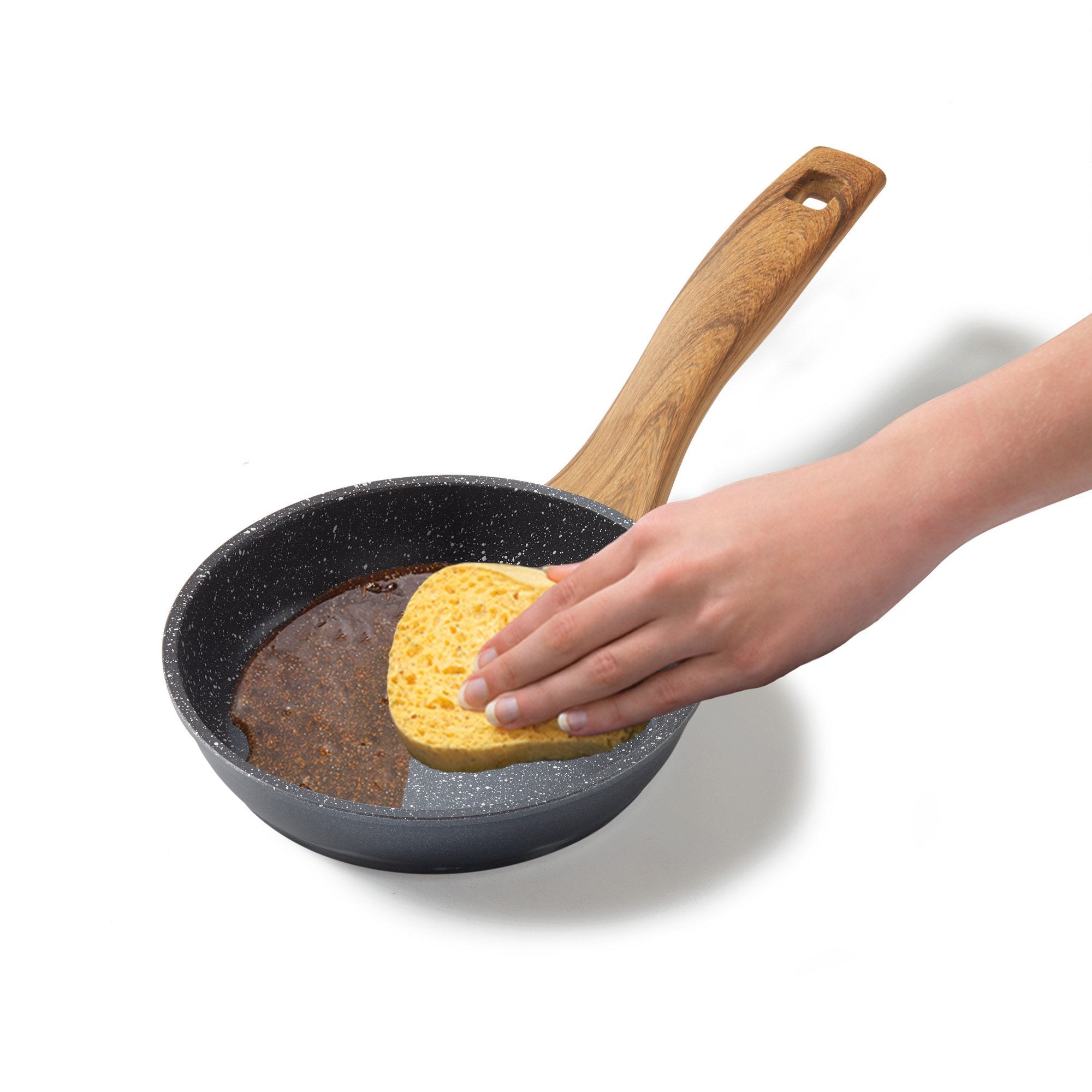 STONELINE® Back to Nature frying pan 16 cm, non-stick omelette pan, induction suitable