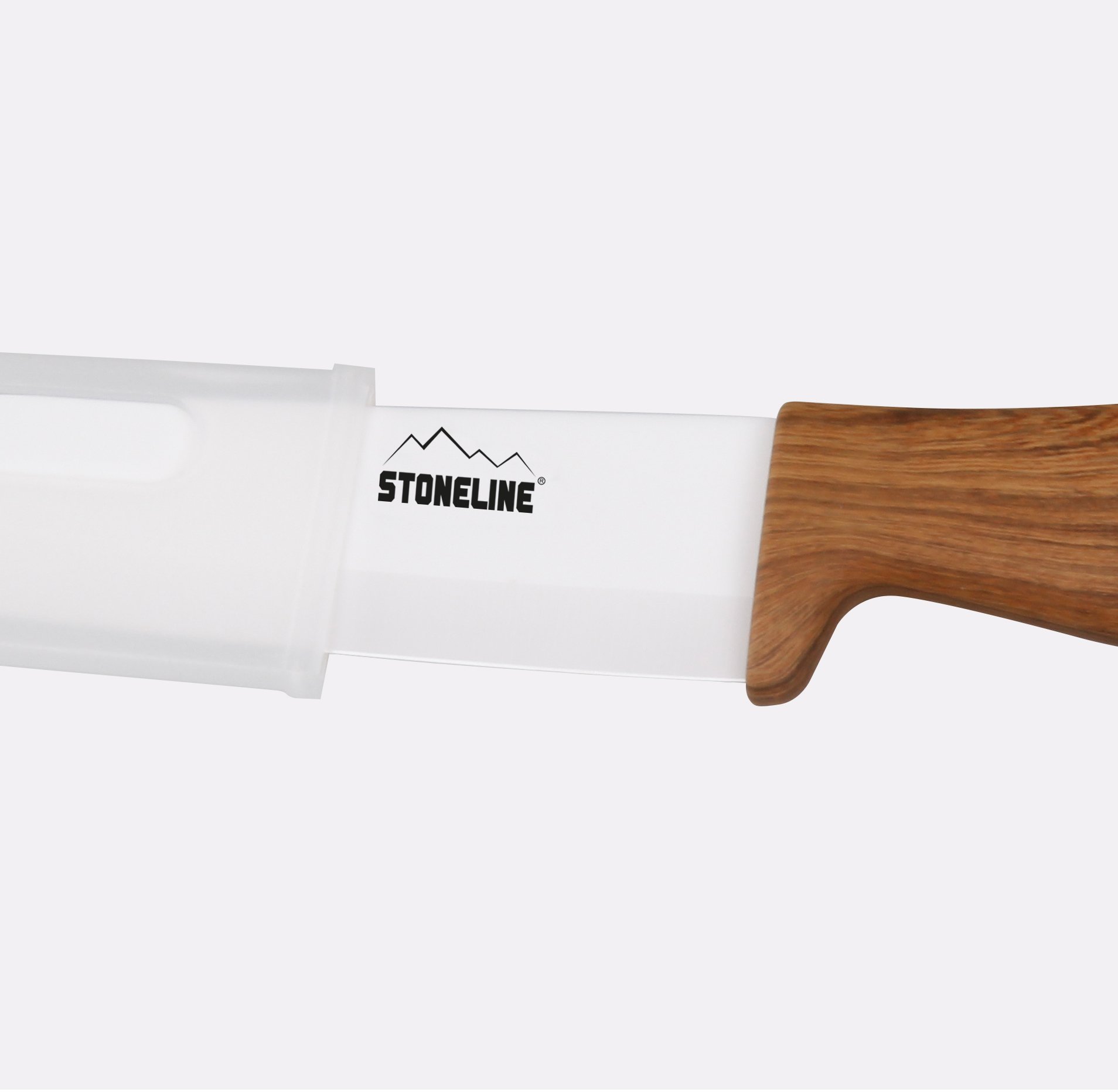 STONELINE® Set de 2 couteaux en céramique 21/28 cm, avec étui de sécurité | Back to Nature